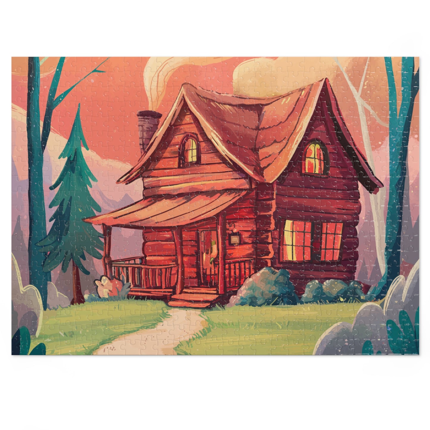 Cozy Cabin 500 Piece Jigsaw Puzzle