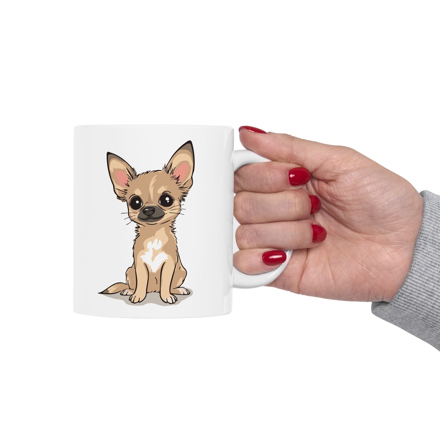 Twila Chihuahua Puppy Dog Ceramic Coffee Tea Mug 11oz with Cute Chihuahuas Dogs Pet Puppies Coffee Mugs Gifts