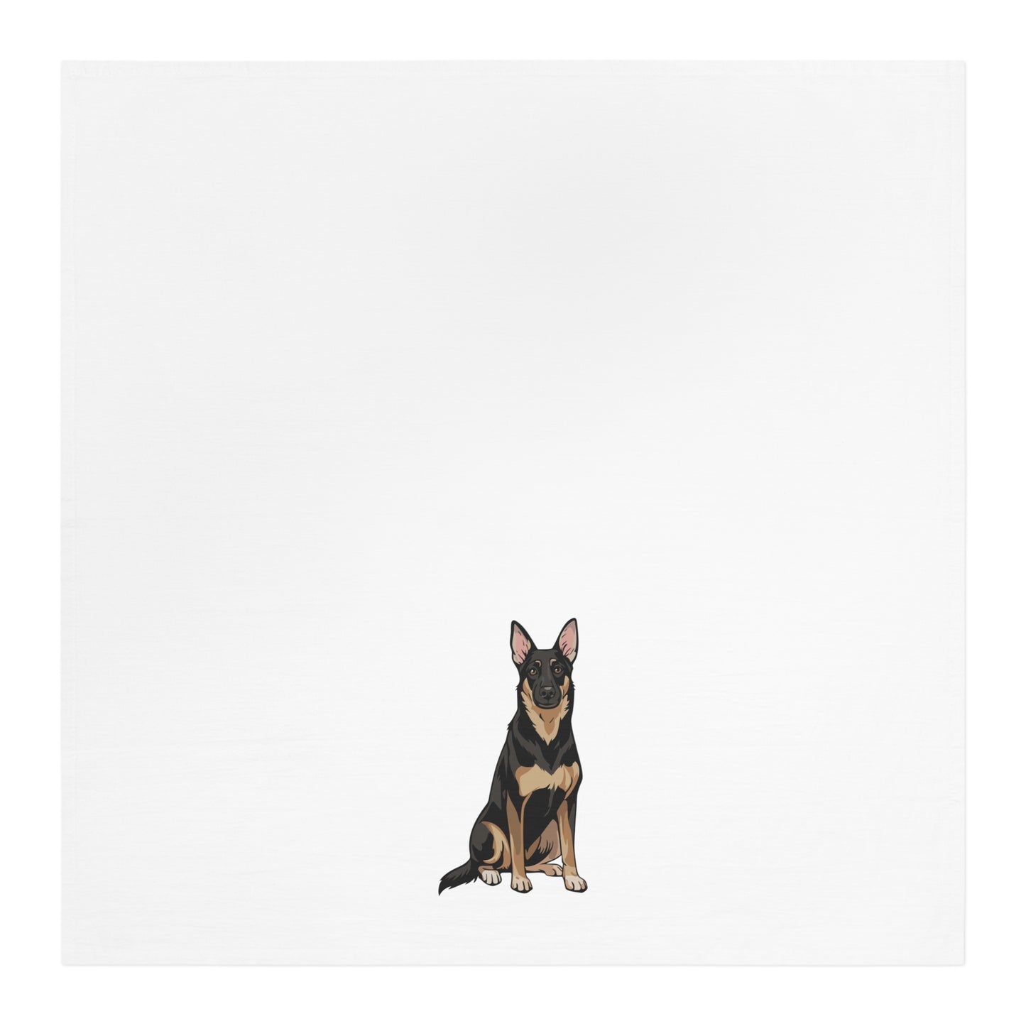 Buddy German Shepherd Dog Kitchen Tea Towel - Pet Lover Home Decor, Print Dish Hand Towels, Cute Dogs Gift, Linen Housewarming Present