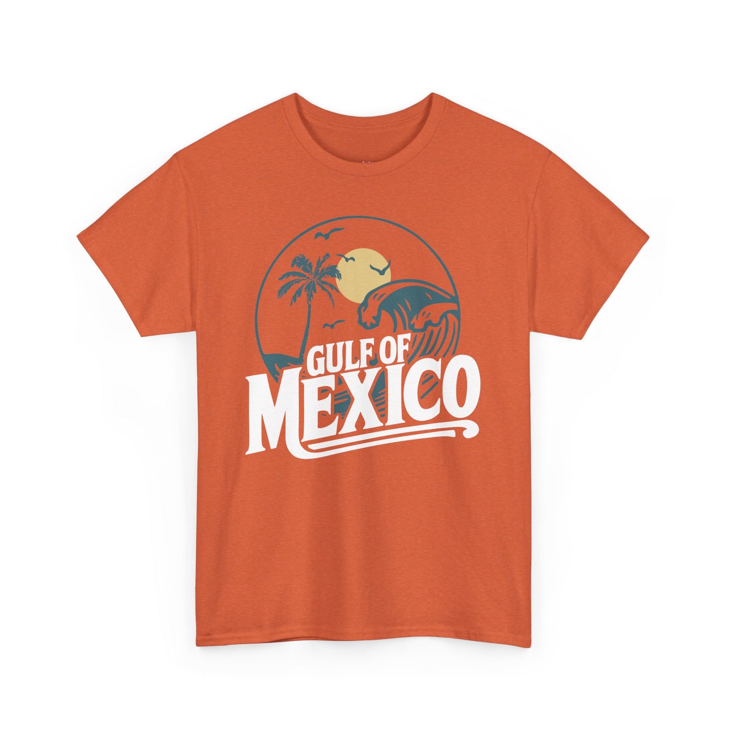 Gulf of Mexico Graphic Tee, Vintage Summer Shirt, Unisex Beachwear, Coastal Vibe Top, Perfect Gift for Travelers, Retro Travel T-Shirt