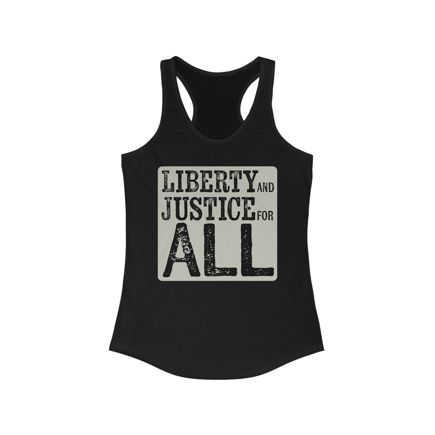 Liberty and Justice Racerback Tank Top, Protest Activist Women's Shirt, Feminist Empowerment Equality Top, Human Rights Tops