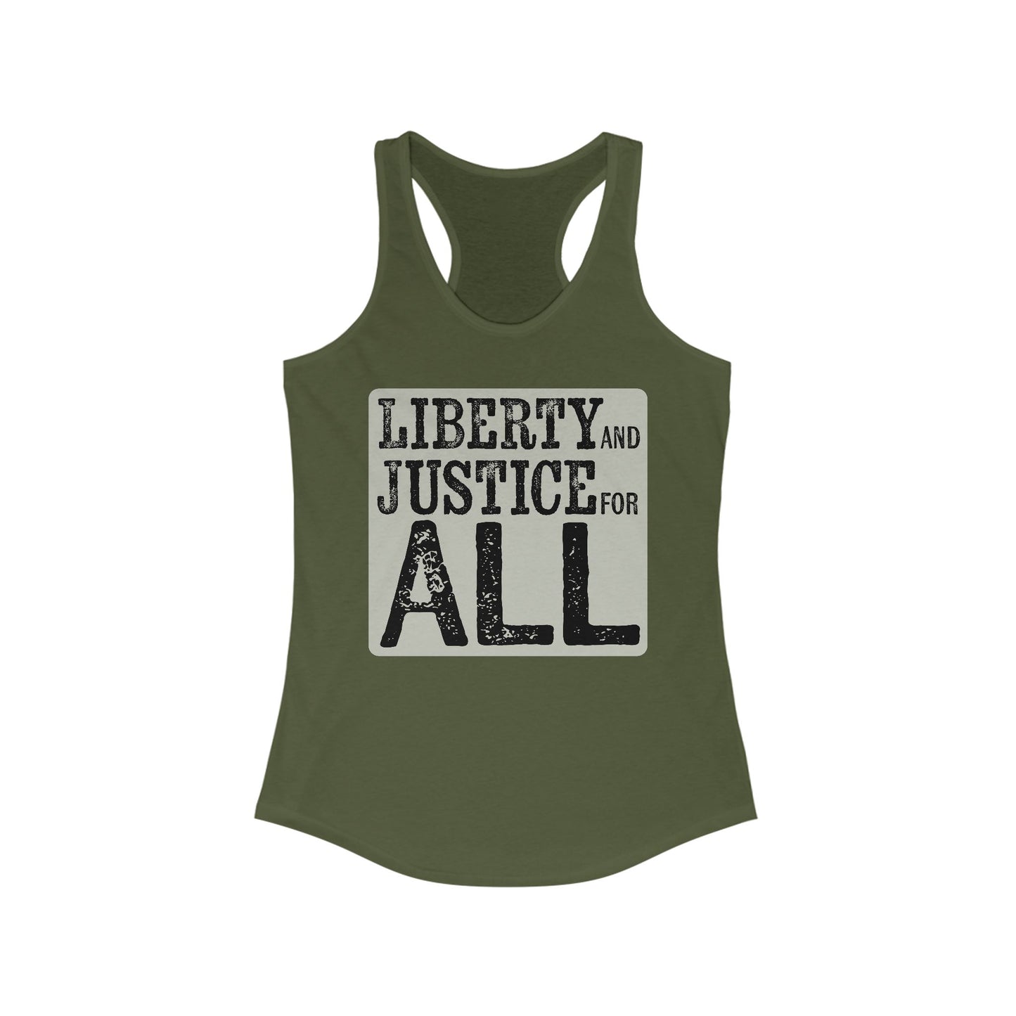 Liberty and Justice Racerback Tank Top, Protest Activist Women's Shirt, Feminist Empowerment Equality Top, Human Rights Tops