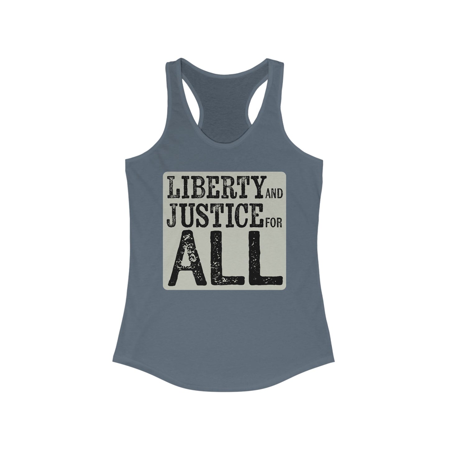 Liberty and Justice Racerback Tank Top, Protest Activist Women's Shirt, Feminist Empowerment Equality Top, Human Rights Tops