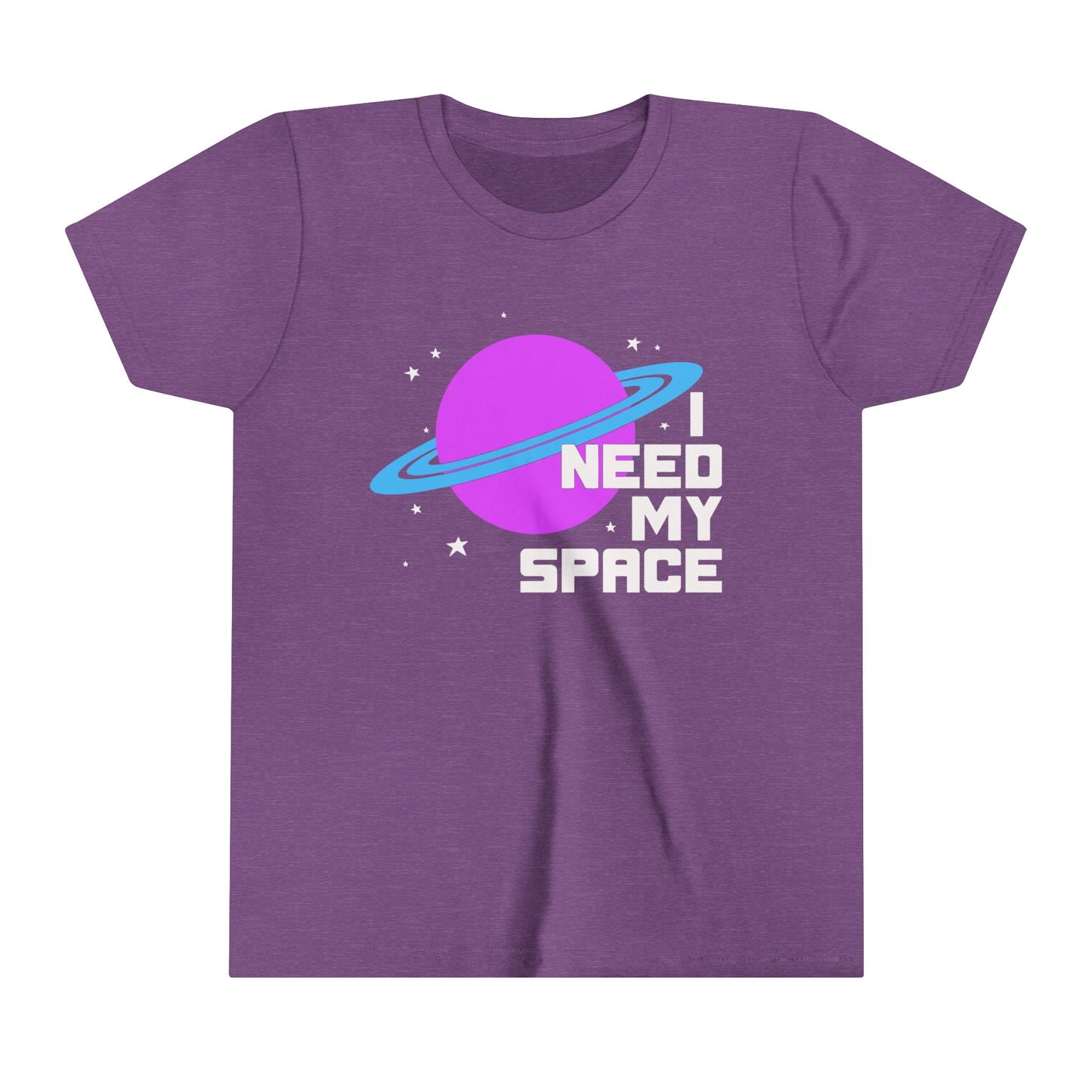I Need My Space Kids T-shirt Youth Short Sleeve Tee Boy Girls Outerspace Design