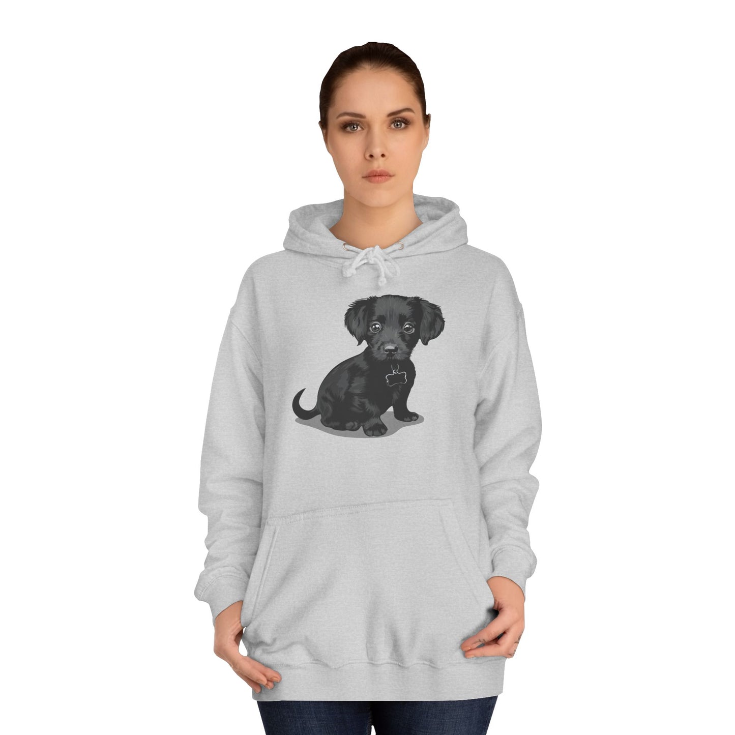 Chiweenie Puppy Dog Graphic Unisex Hoodie, Chihuahua Dachshund Mix Dogs Pullover Hooded Sweatshirt, Dog Lover Gift, Dog Mom Dad Present