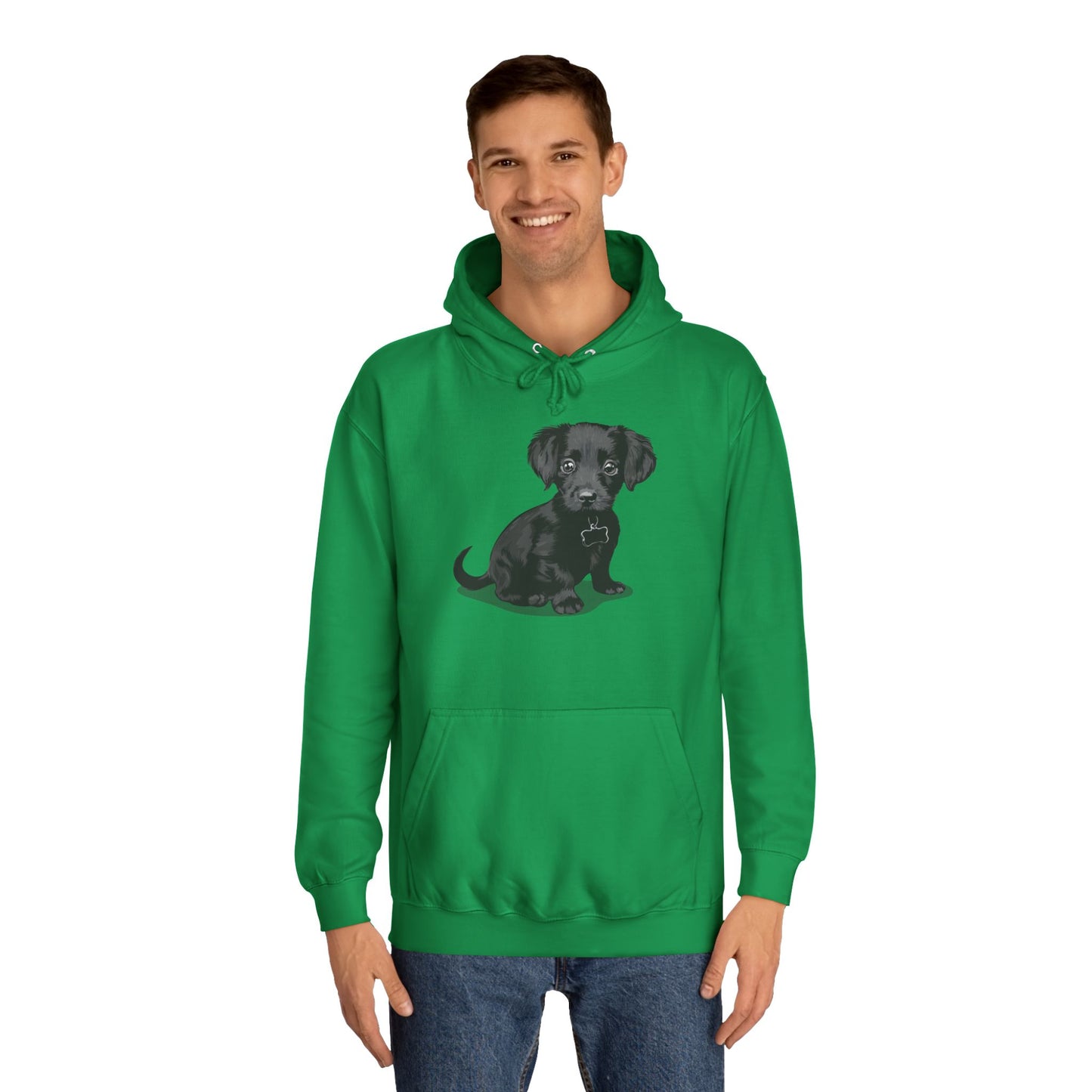 Chiweenie Puppy Dog Graphic Unisex Hoodie, Chihuahua Dachshund Mix Dogs Pullover Hooded Sweatshirt, Dog Lover Gift, Dog Mom Dad Present