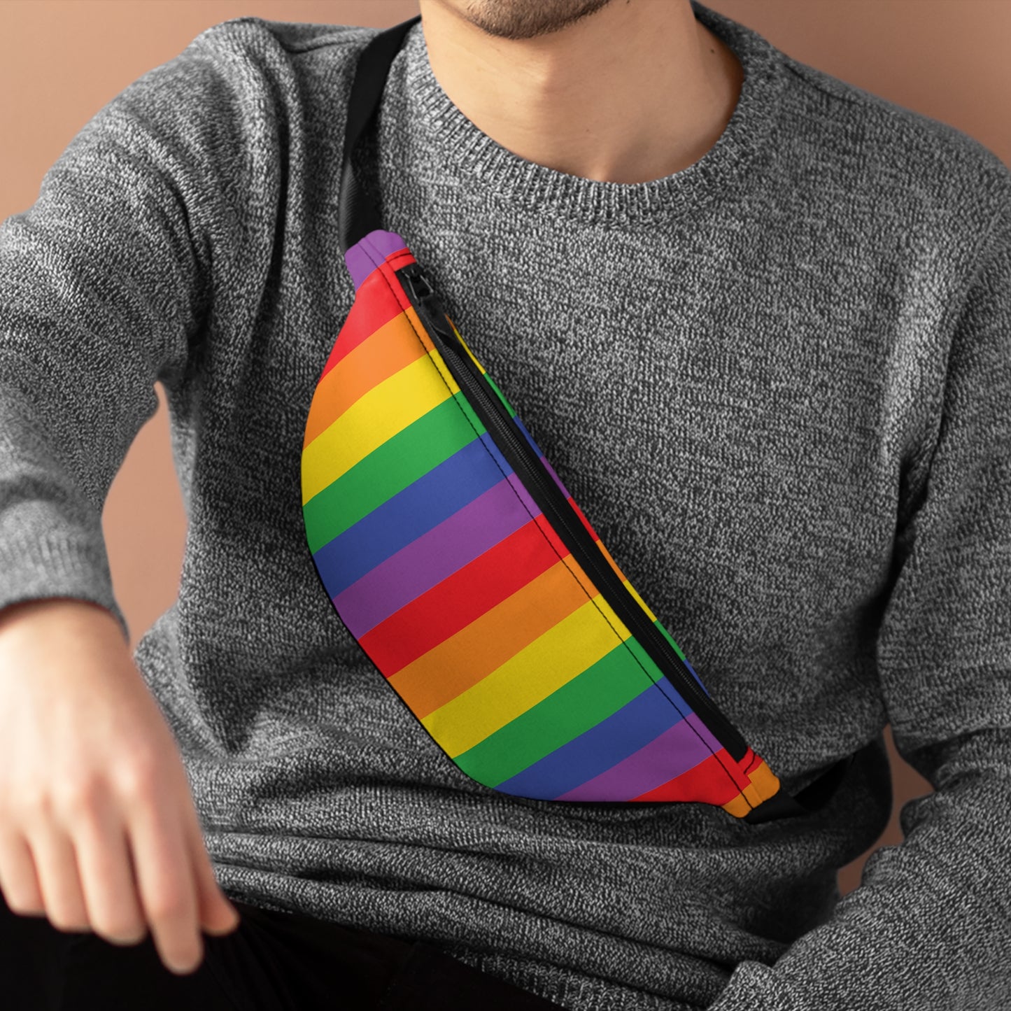 Rainbow Pride Fanny Pack - Unisex Festival Bag, LGBTQIA+ Accessory, Colorful Sling Bag, Summer Travel Gear, Gay Pride Gifts