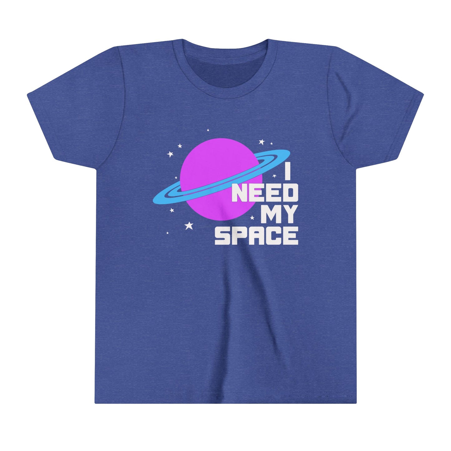 I Need My Space Kids T-shirt Youth Short Sleeve Tee Boy Girls Outerspace Design