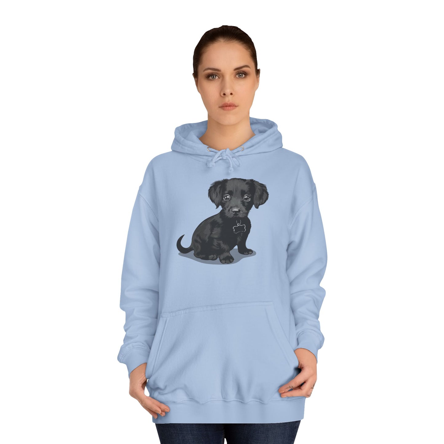 Chiweenie Puppy Dog Graphic Unisex Hoodie, Chihuahua Dachshund Mix Dogs Pullover Hooded Sweatshirt, Dog Lover Gift, Dog Mom Dad Present
