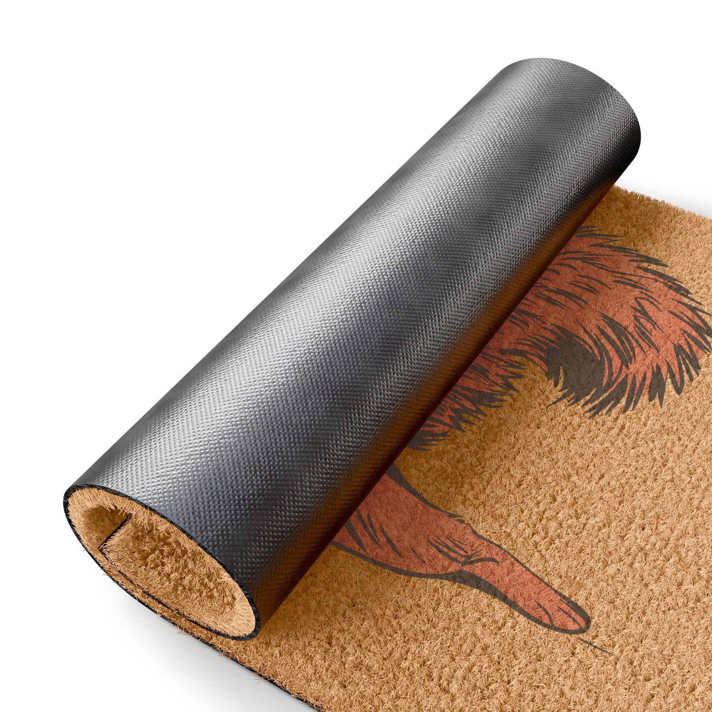 Just Chillin' Squirrel Splooting Welcome Mat Doormat - Sploot Squirrel Outdoor Coconut Fiber Rug
