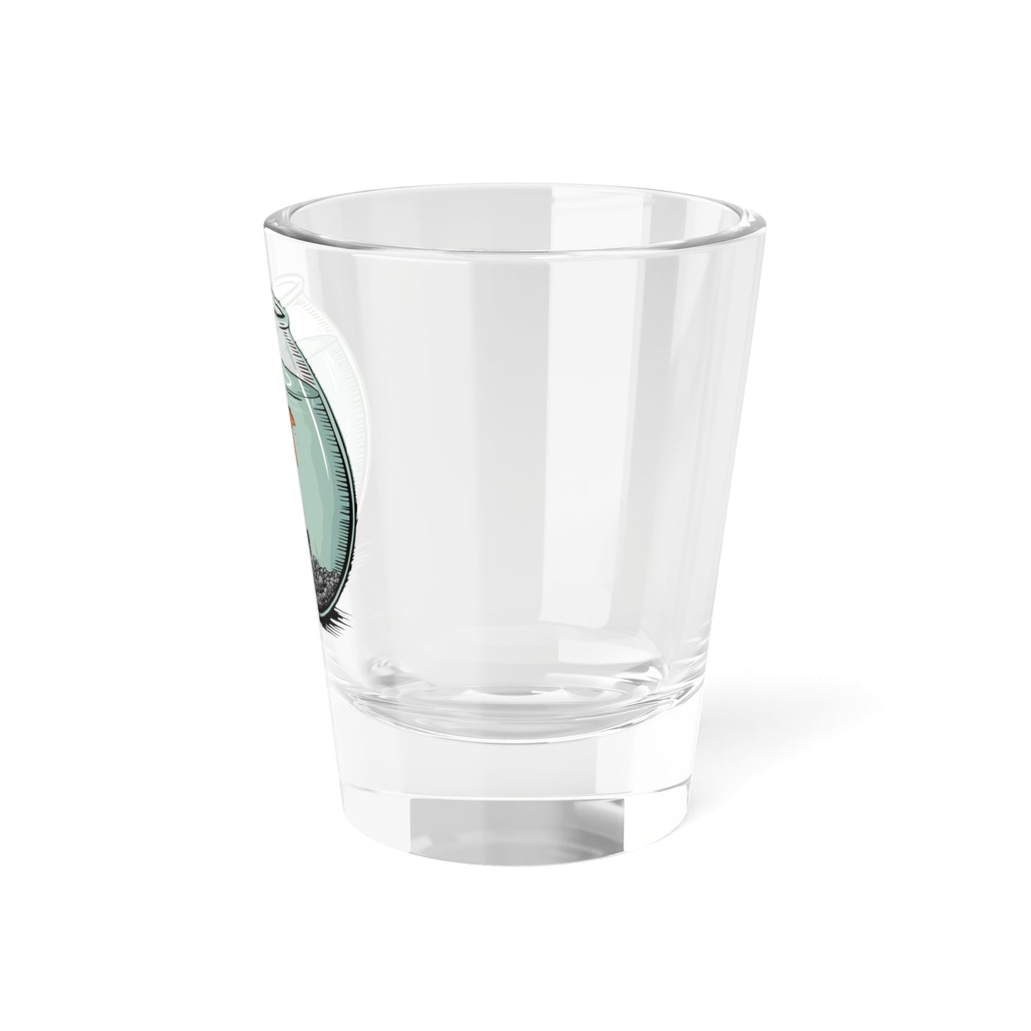 Dead Goldfish In A Fishbowl Shot Glass, Funny Political Barware, Celebration Gift, "When It Happens" Custom Drinkware, Leftist Party Favor