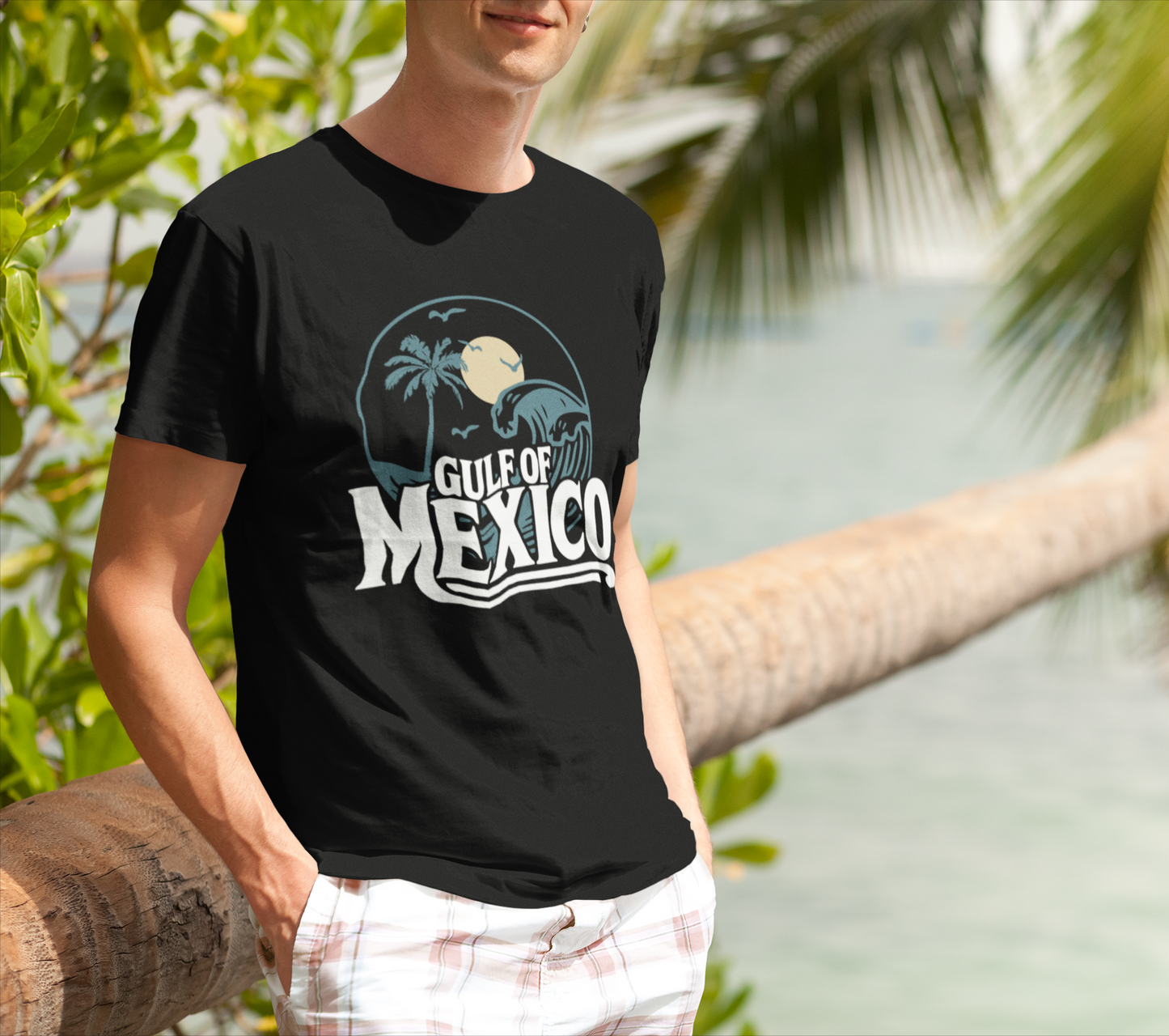 Gulf of Mexico Graphic Tee, Vintage Summer Shirt, Unisex Beachwear, Coastal Vibe Top, Perfect Gift for Travelers, Retro Travel T-Shirt