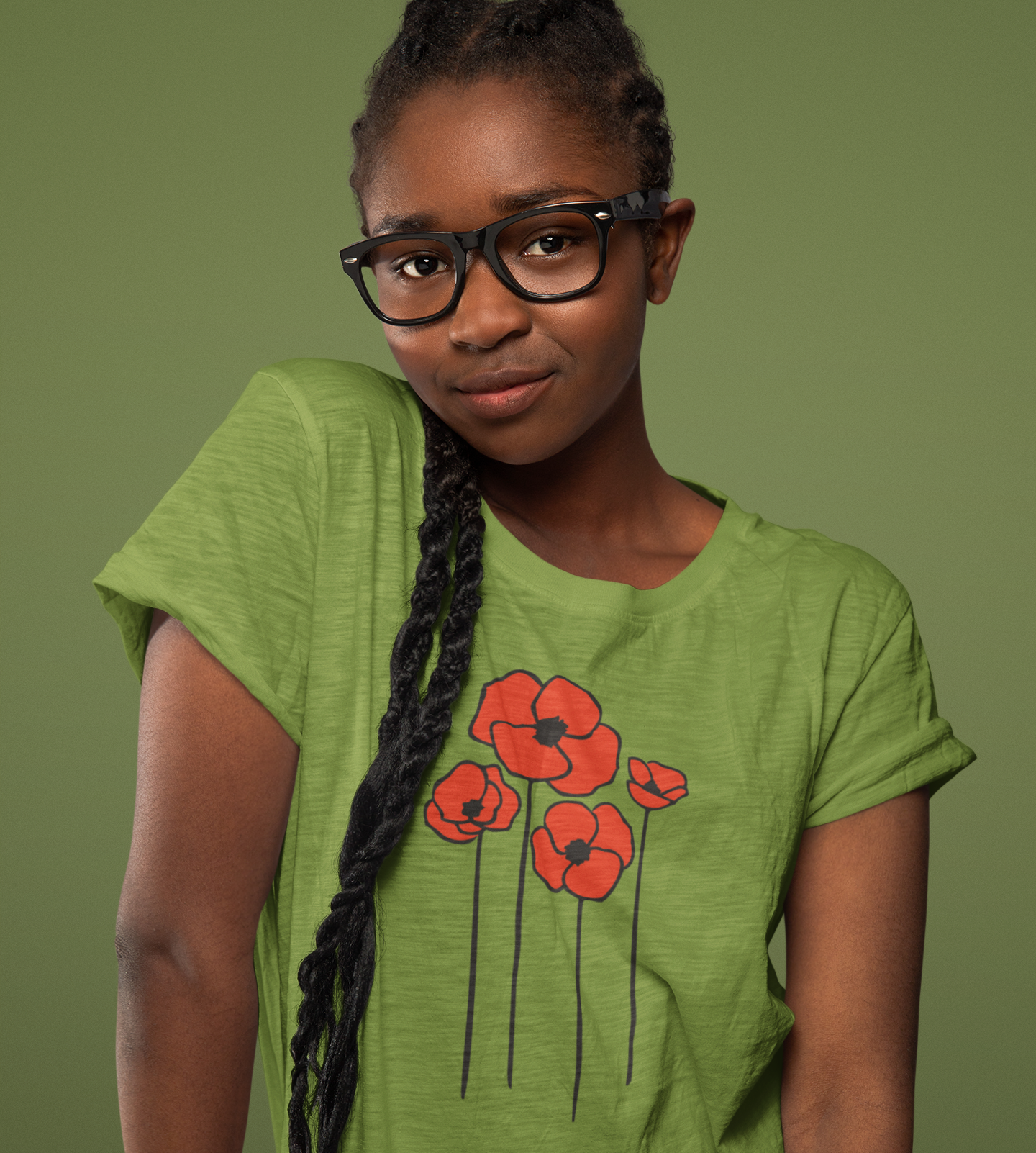 Floral Poppies T-Shirt, Poppy Flowers Tee for Spring, Nature Lover Gift, Flower Design Short Sleeve T-shirts, Summer Gift for Her