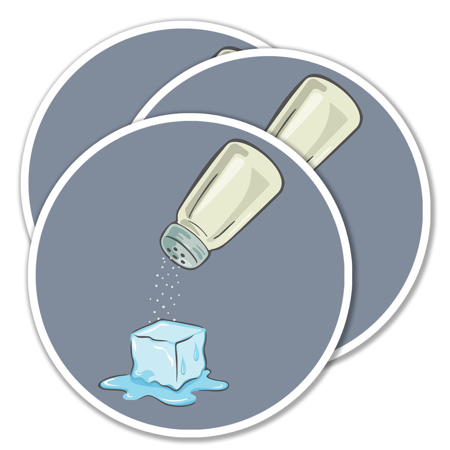 4" Salt Melting ICE Cube Sticker - Abolish ICE Protest, Human Rights Vinyl Decal Stickers Waterproof Outdoor, Leftist Political Resistance