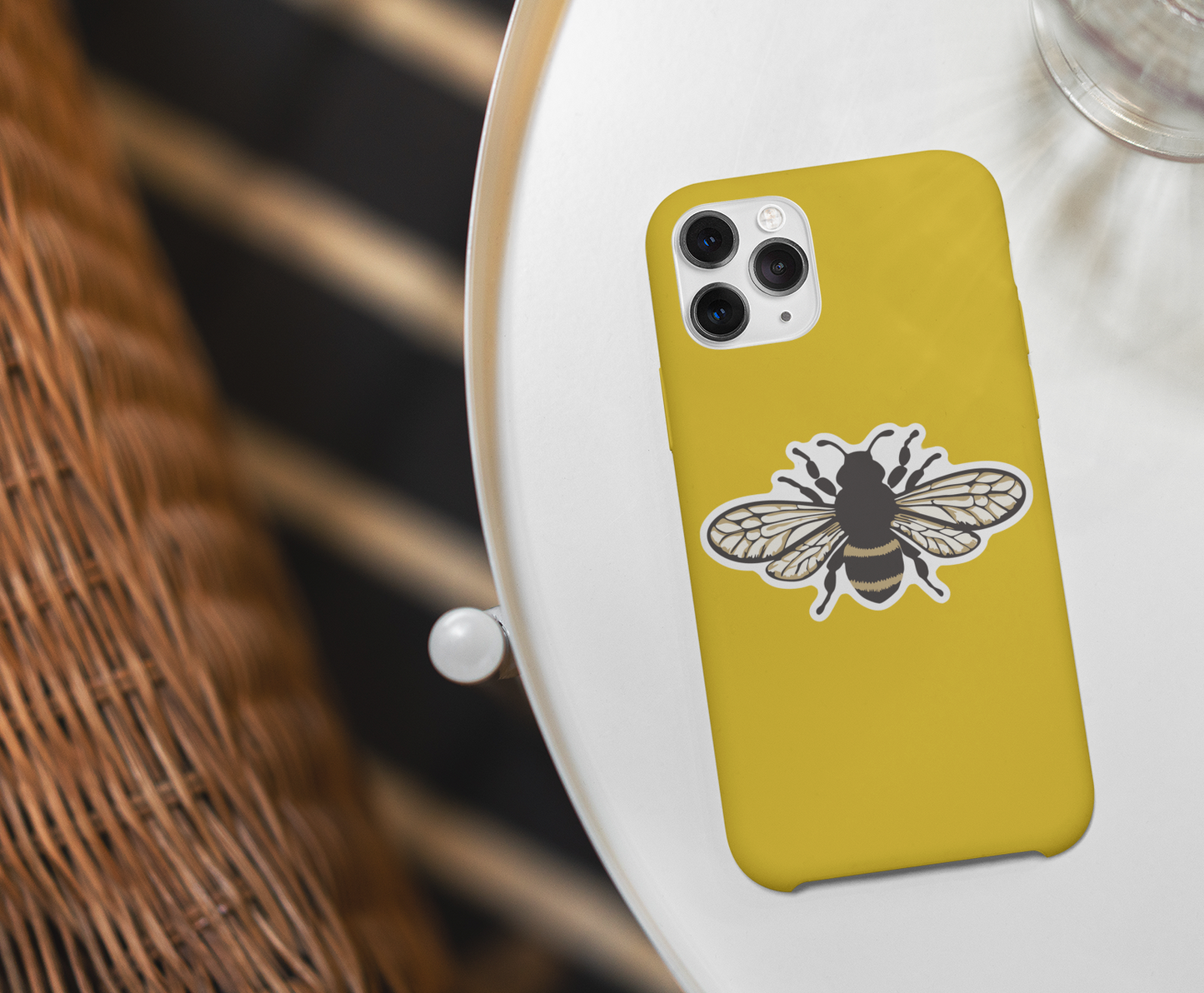 Bee Sticker - 3.5" Cute Bugs Insects Decal Stickers Bees Insect Bug Waterproof Outdoor Decals, Nature Lover Gifts, Suitcase, Luggage, Car