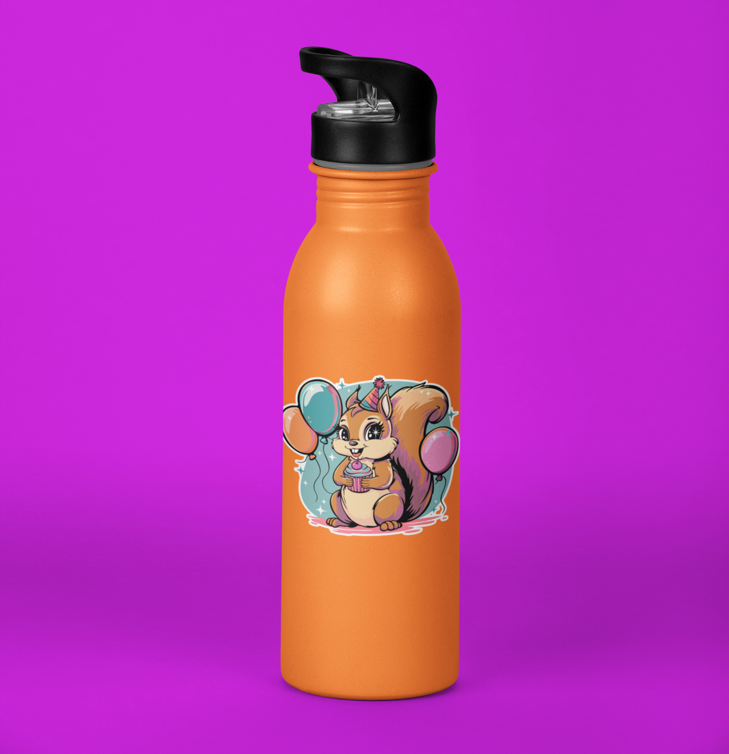 3" Birthday Squirrel Sticker - Waterproof, Fade-Resistant Decal Stickers B-day Party Celebration Squirrels