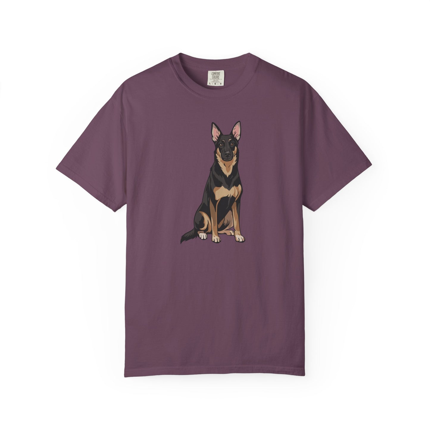 Buddy German Shepherd Dog Unisex T-shirt, Animal Lover Tee, Pet Owner Apparel, Graphic Print Shirt, Puppy Dogs Short Sleeve Top