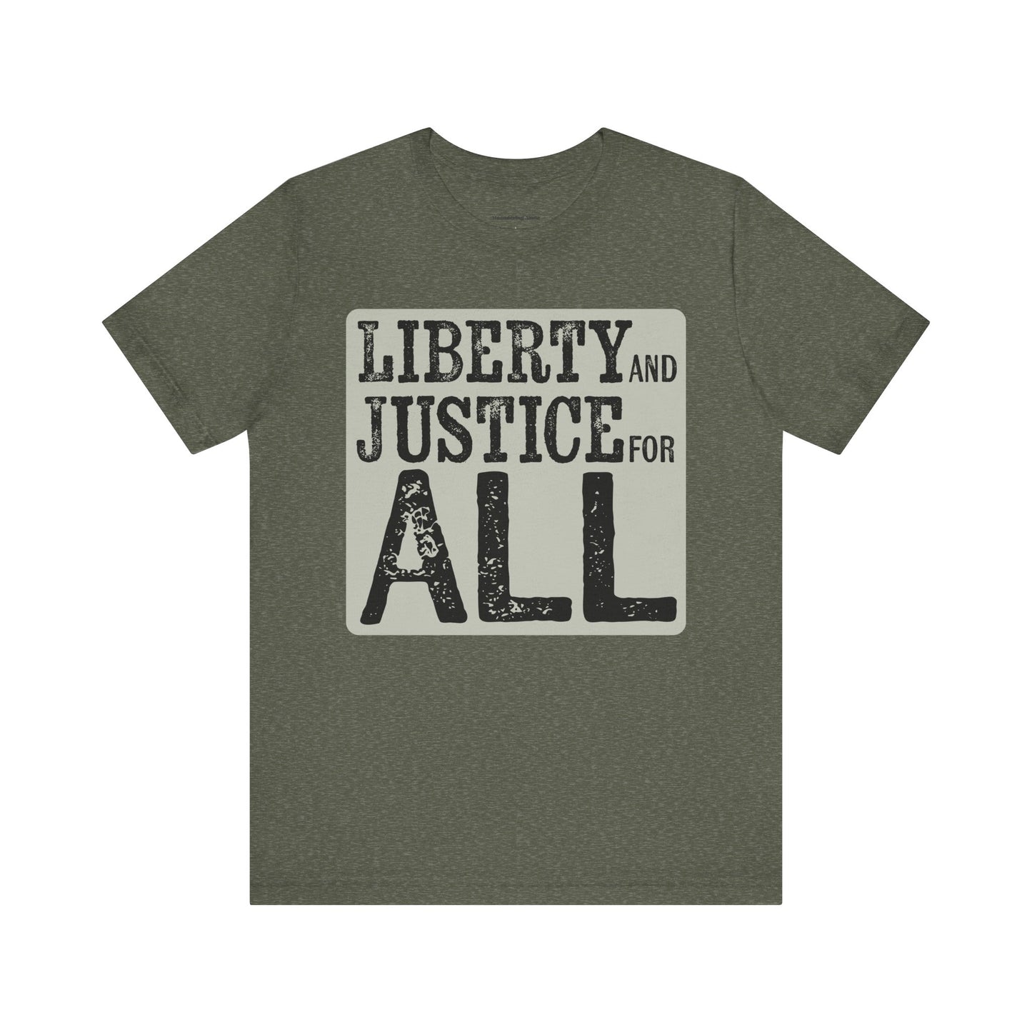 Liberty and Justice for All T-shirt Unisex Political Tee, Patriotic Protest, American Freedom Tshirt, Equality Rights Activist Top