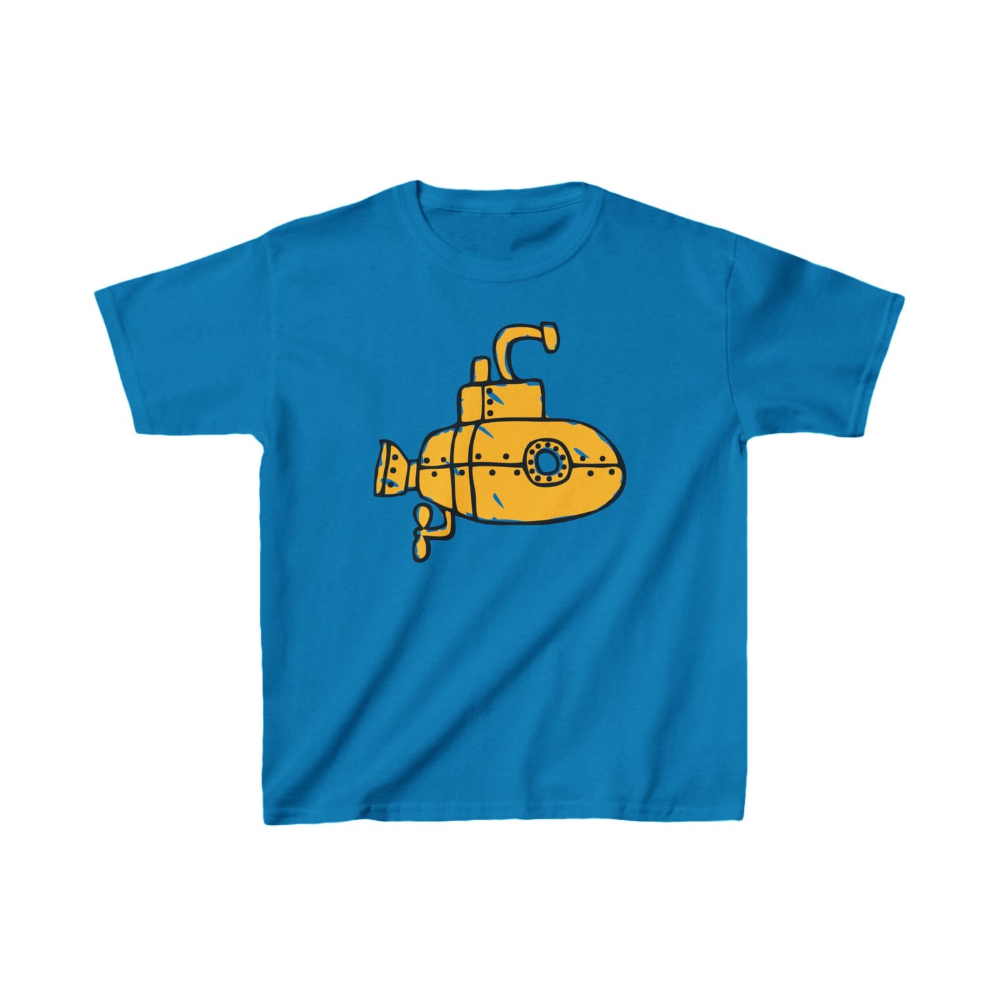 Yellow Submarine Kids T-shirt Youth Children's Cotton Graphic Tee with Submarine Print