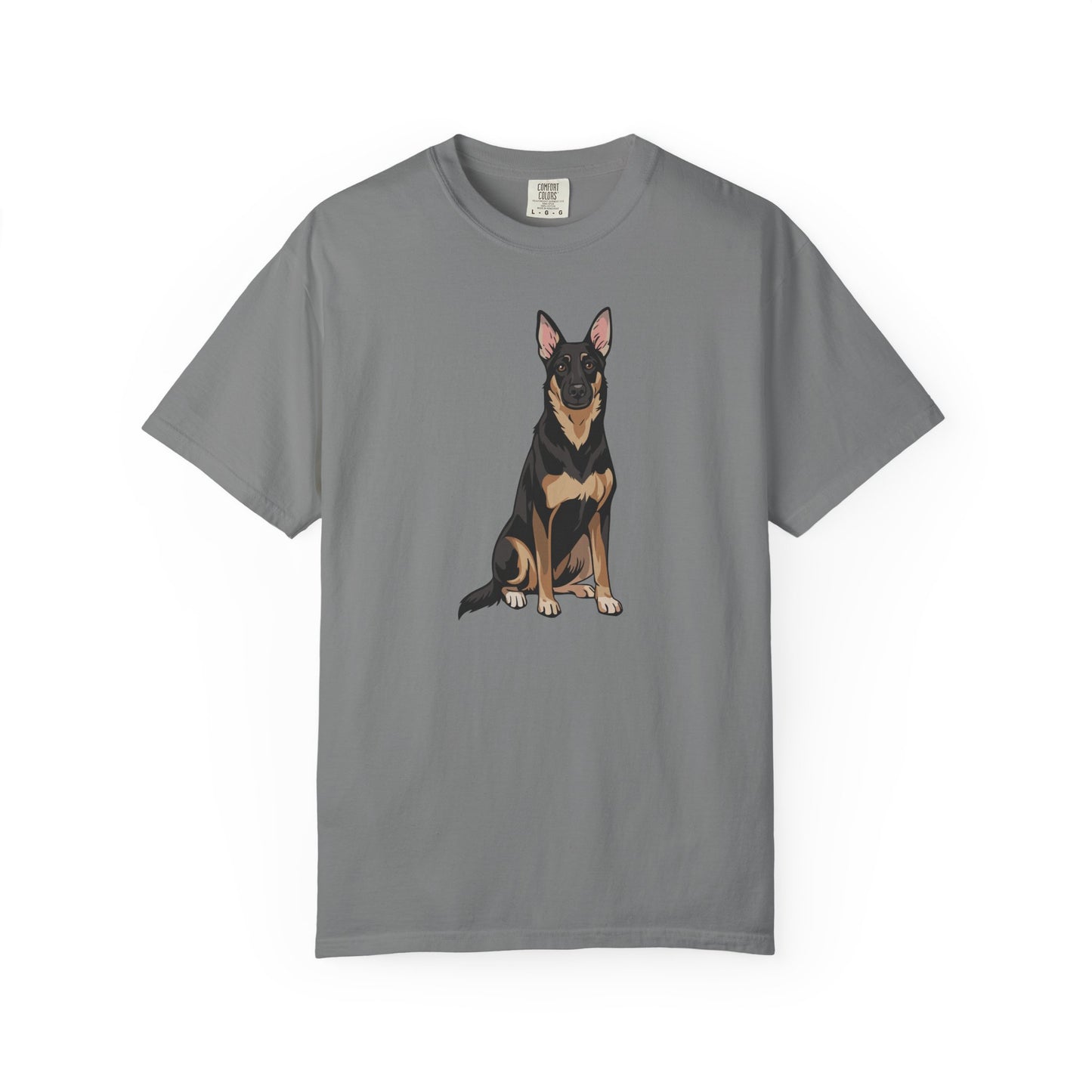 Buddy German Shepherd Dog Unisex T-shirt, Animal Lover Tee, Pet Owner Apparel, Graphic Print Shirt, Puppy Dogs Short Sleeve Top