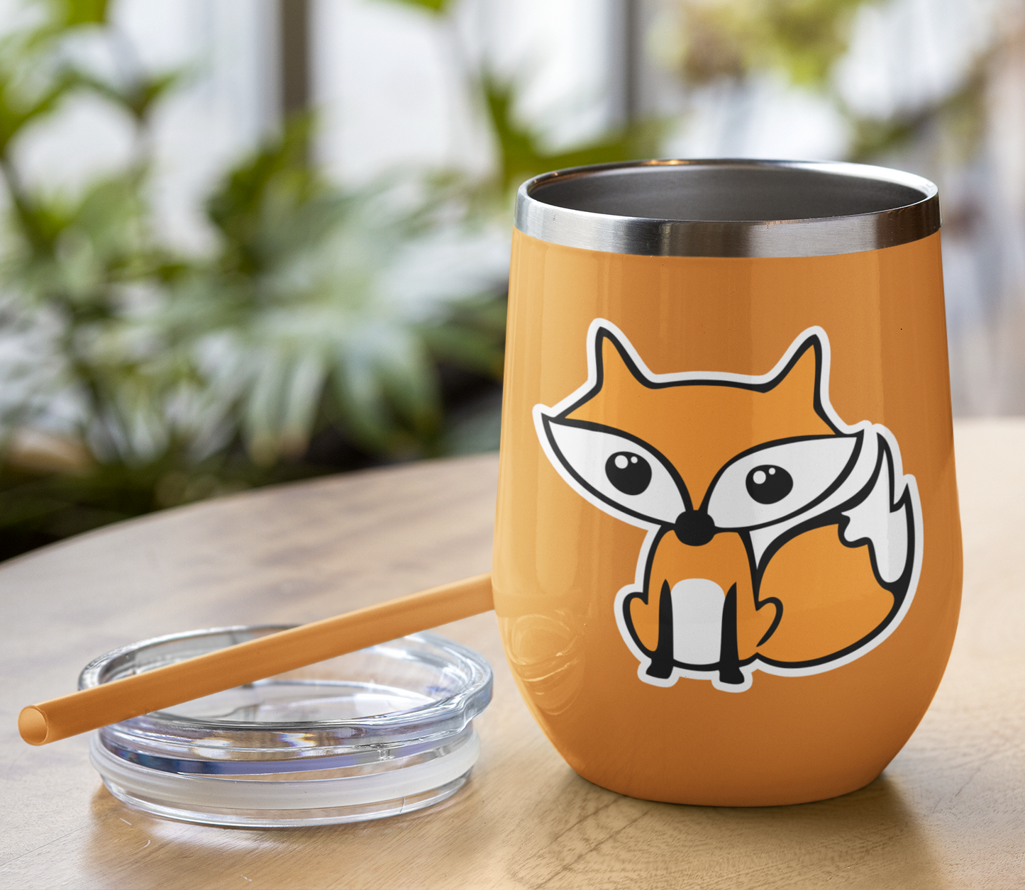 Little Fox Sticker - 3.5" Cute Foxes Vinyl Waterproof Foxes Decal Stickers Nature Animals Laptop, Water Bottle, Car Stickers 1, 3 & 5 Pack