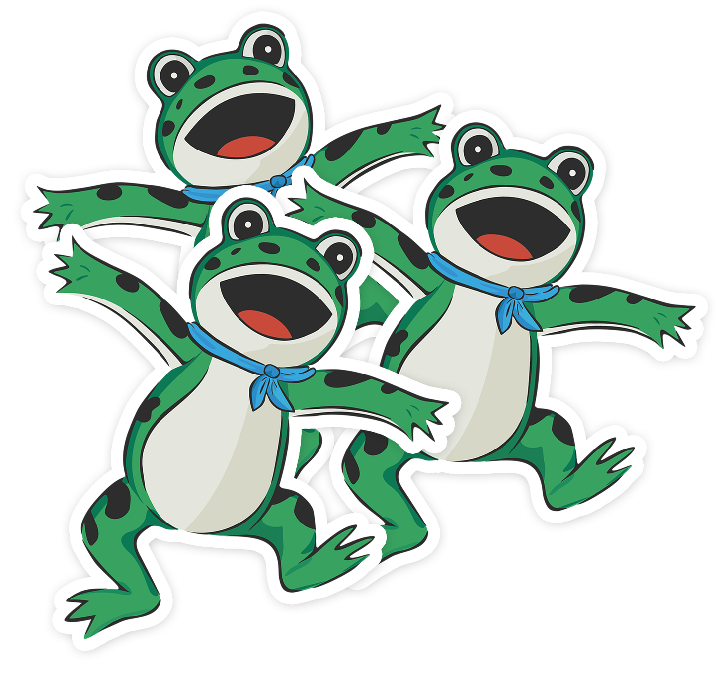 4" Inflatable Frog Costume Sticker - Funny Political Activist Protest Frogs Stickers, Waterproof Vinyl Decal