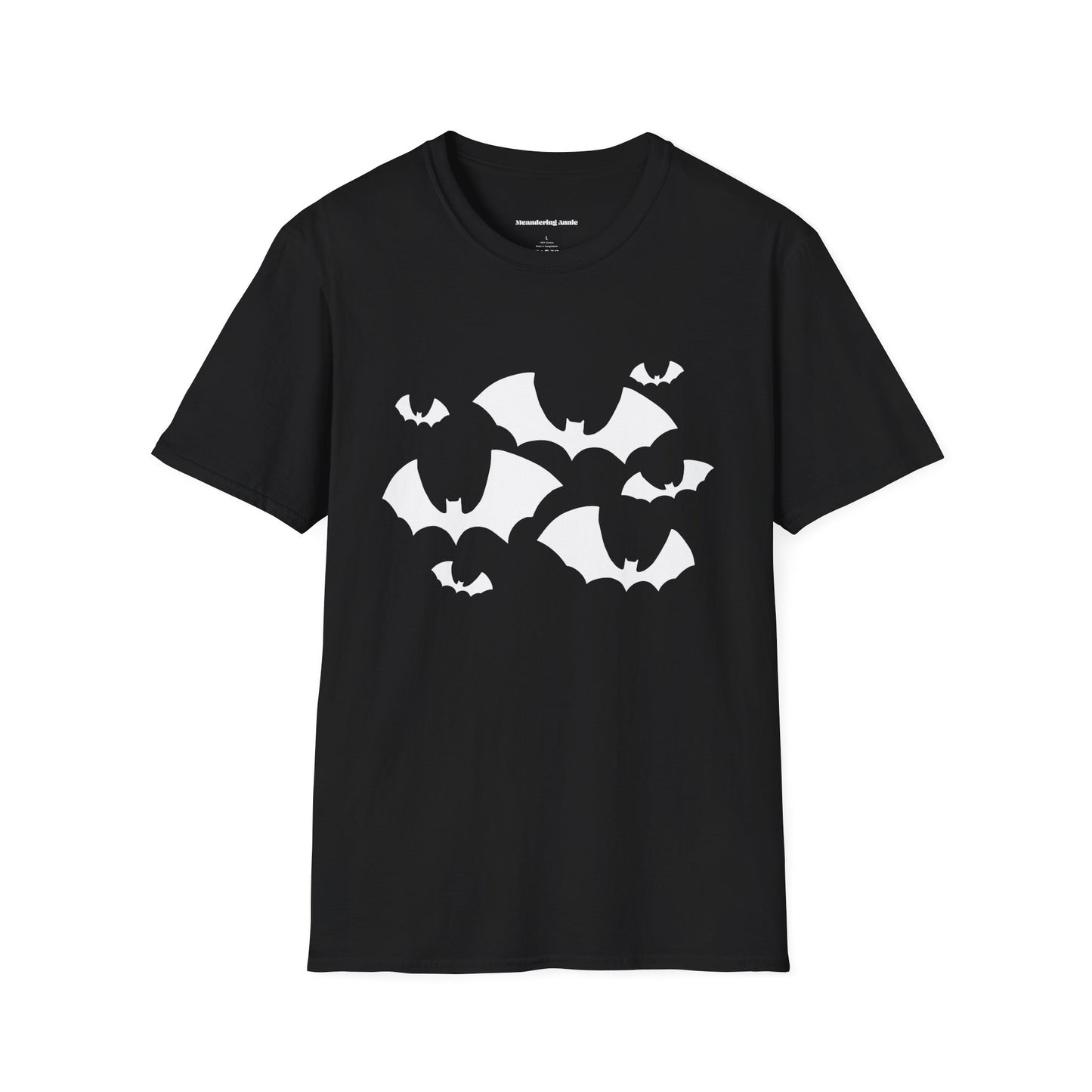 Bats Spooky Halloween T-shirt - Goth Soft Cotton Short Sleeve Tee Unisex Shirts Mens Womens Gothic Witchy Apparel