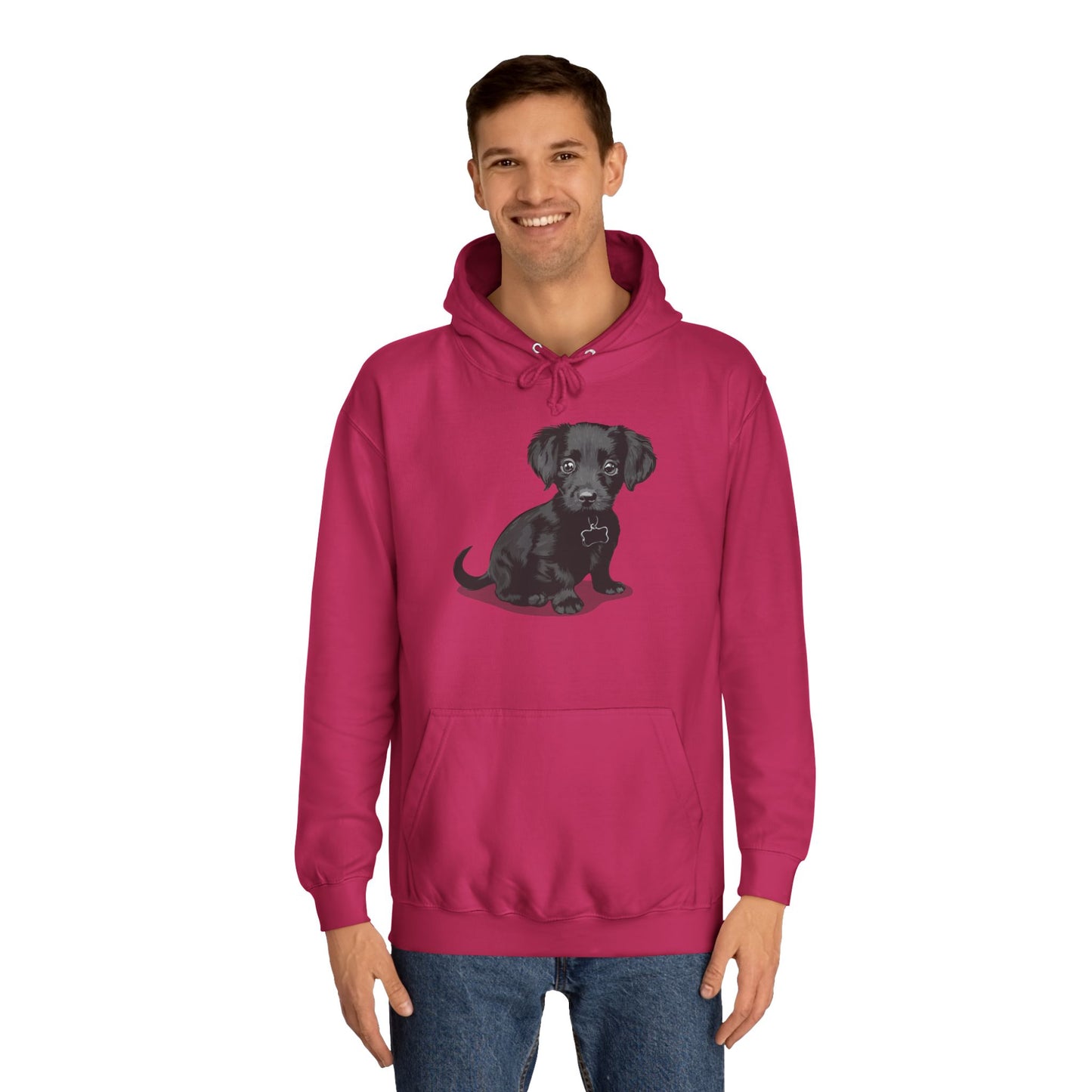 Chiweenie Puppy Dog Graphic Unisex Hoodie, Chihuahua Dachshund Mix Dogs Pullover Hooded Sweatshirt, Dog Lover Gift, Dog Mom Dad Present