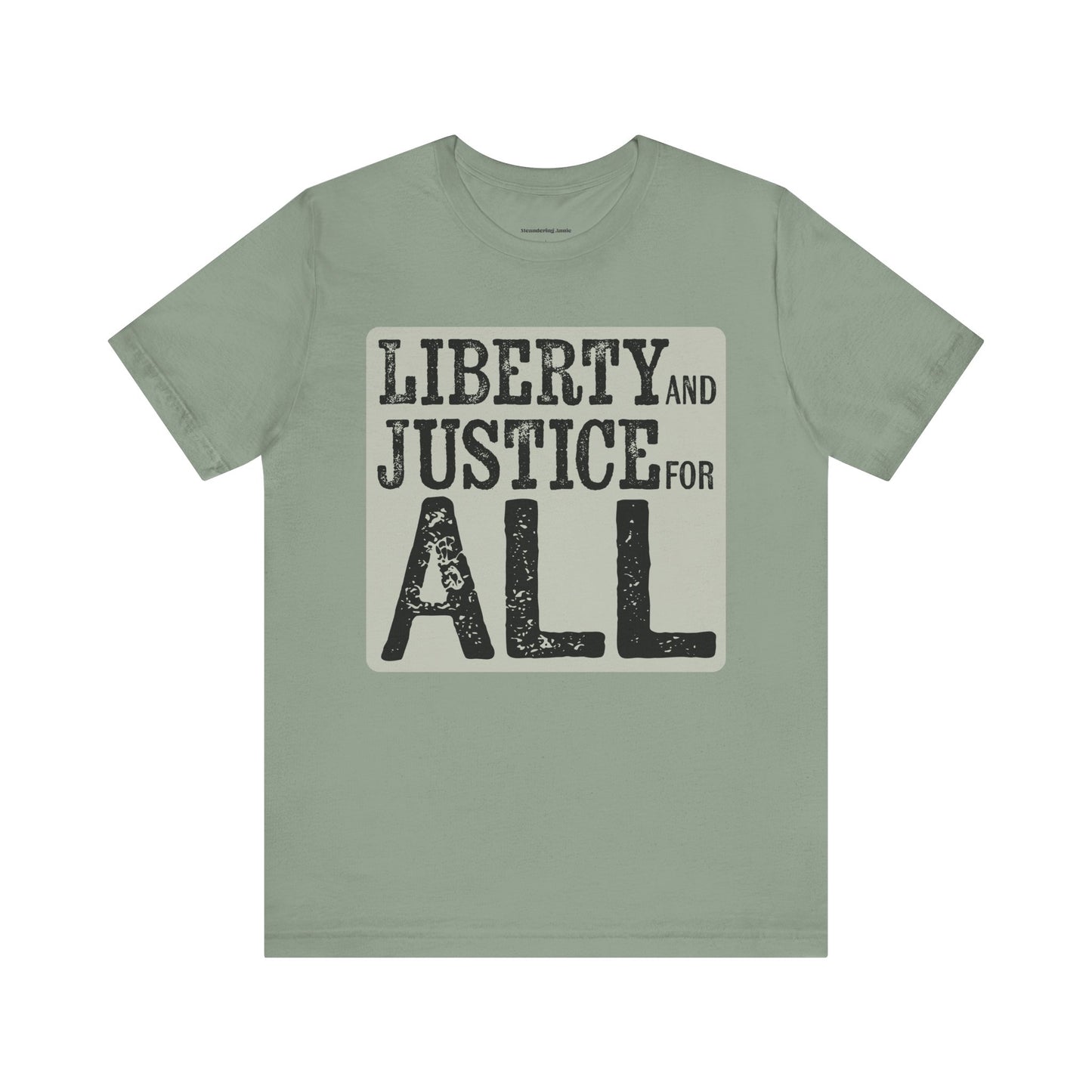Liberty and Justice for All T-shirt Unisex Political Tee, Patriotic Protest, American Freedom Tshirt, Equality Rights Activist Top