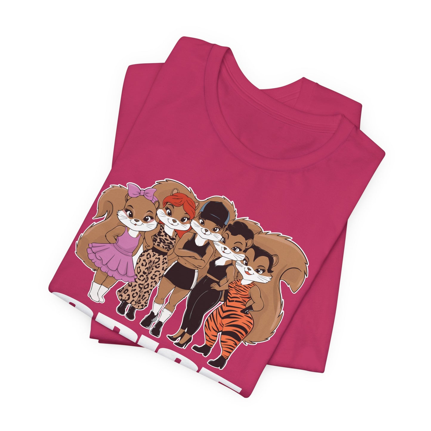 Spice Squirrels T-shirt Unisex Jersey Short Sleeve Tee with Funny Squirrel Parody Design