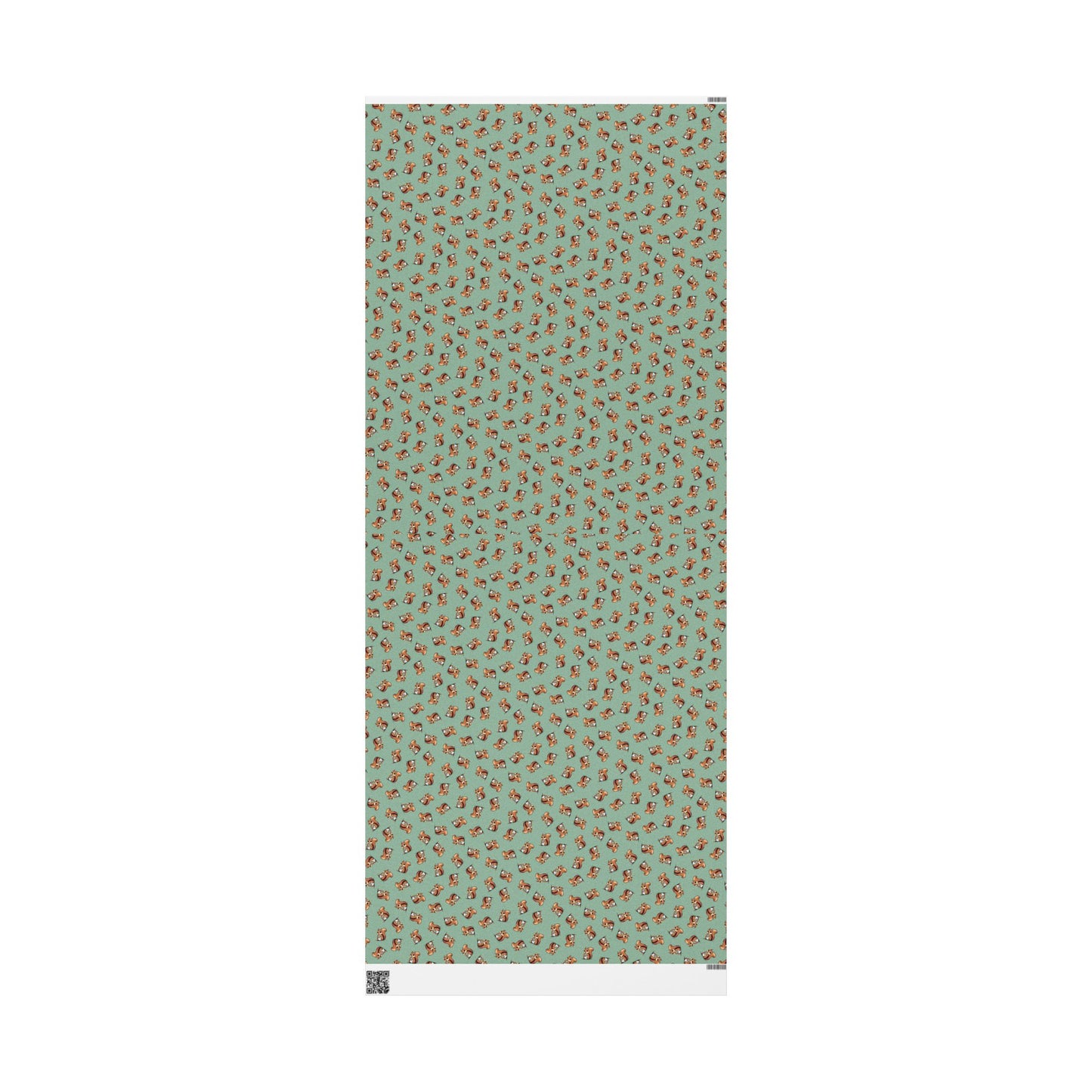 New Baby Squirrel Gift Wrap, Wrapping Paper for Baby Shower Gifts with Squirrels Design Boys Girls Gender Neutral Green Animal Print