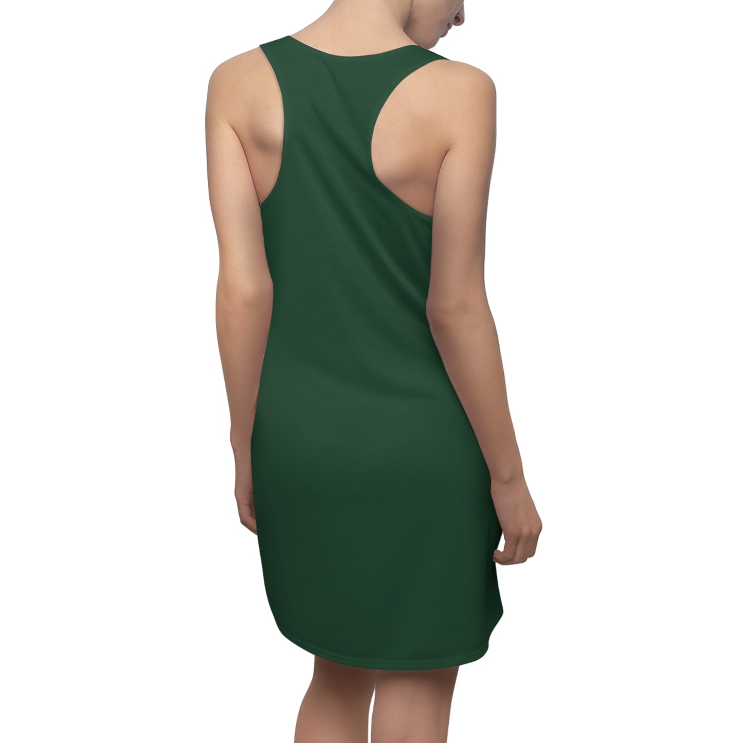 She Turned Me Into A Newt Women's Racerback Dress, Green Summer Tank Top Dress