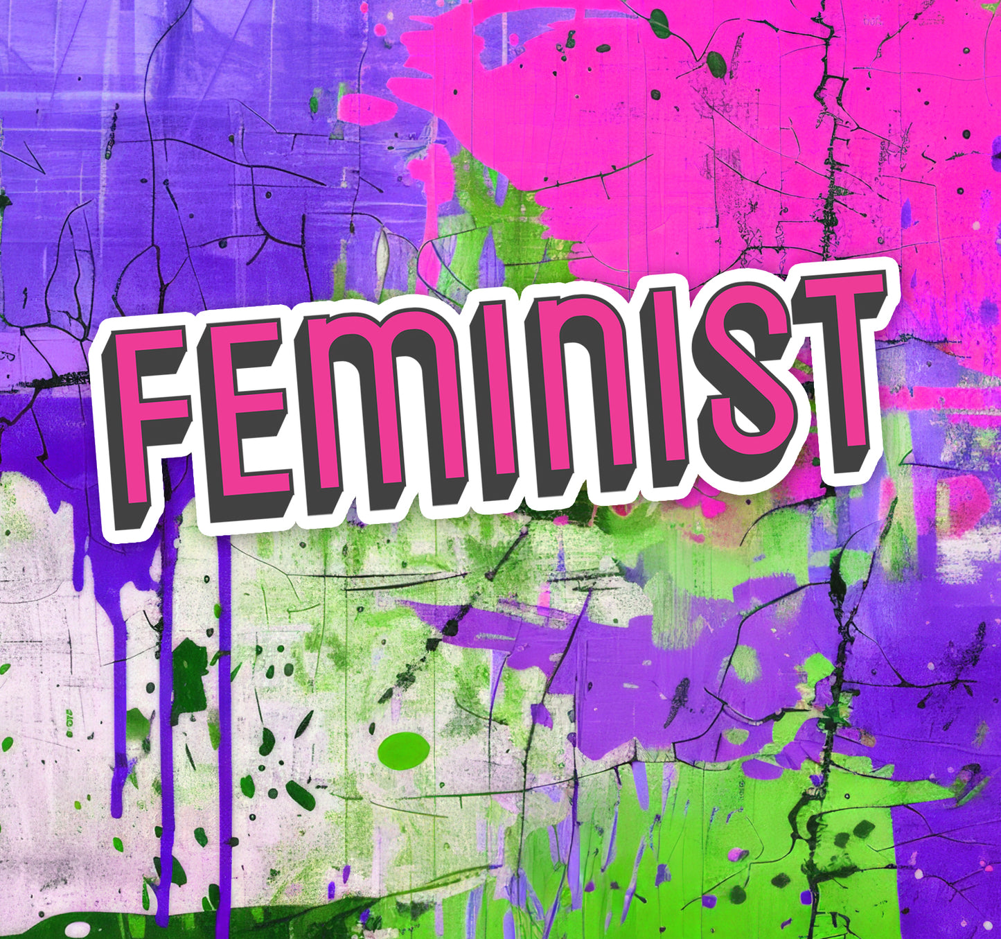 Feminist Sticker - Waterproof, Fade-Resistant Decal Stickers Pink Feminism Equality