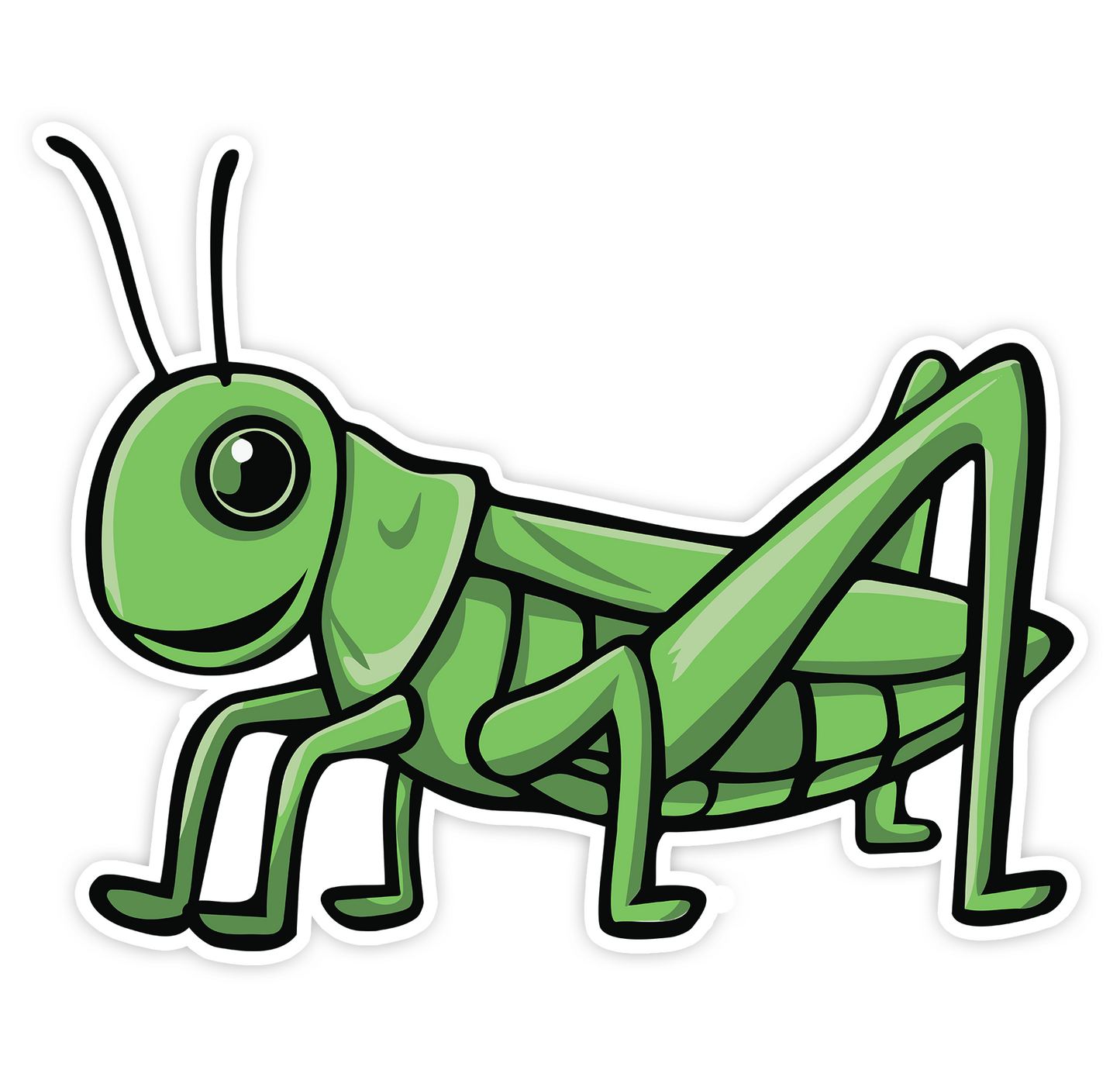 Grasshopper Sticker - Waterproof, Fade-Resistant Decal Stickers Grass Hopper Insect Bug