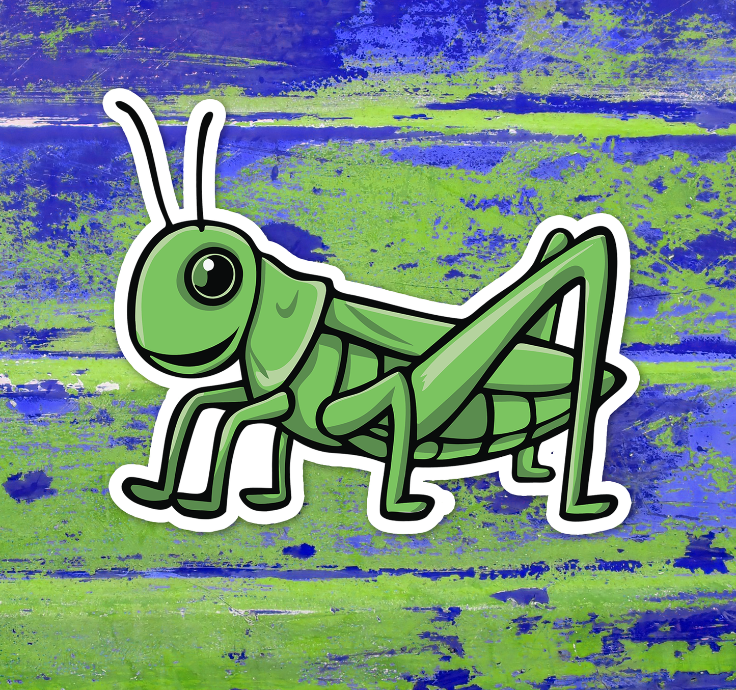 Grasshopper Sticker - Waterproof, Fade-Resistant Decal Stickers Grass Hopper Insect Bug