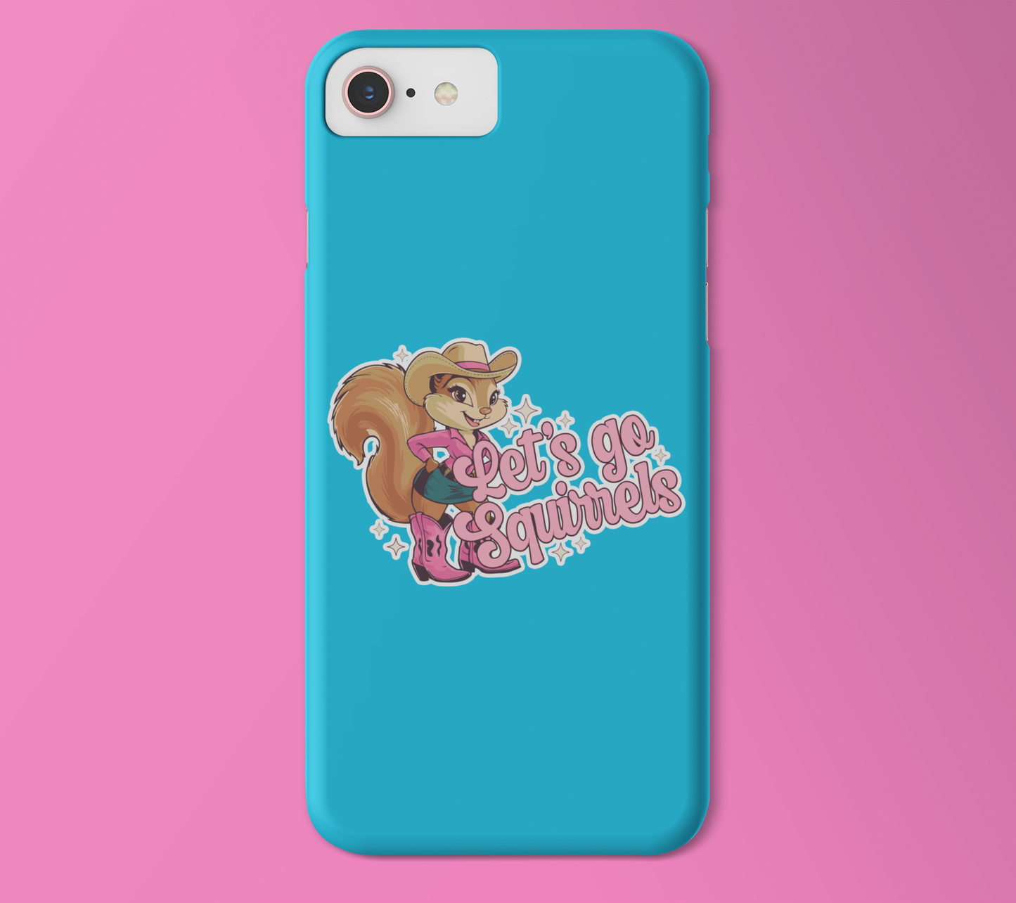 Let's Go Squirrels Sticker - 3" Waterproof, Fade-Resistant Decal Stickers Fun Parody Cowgirl Squirrels Print Stickers