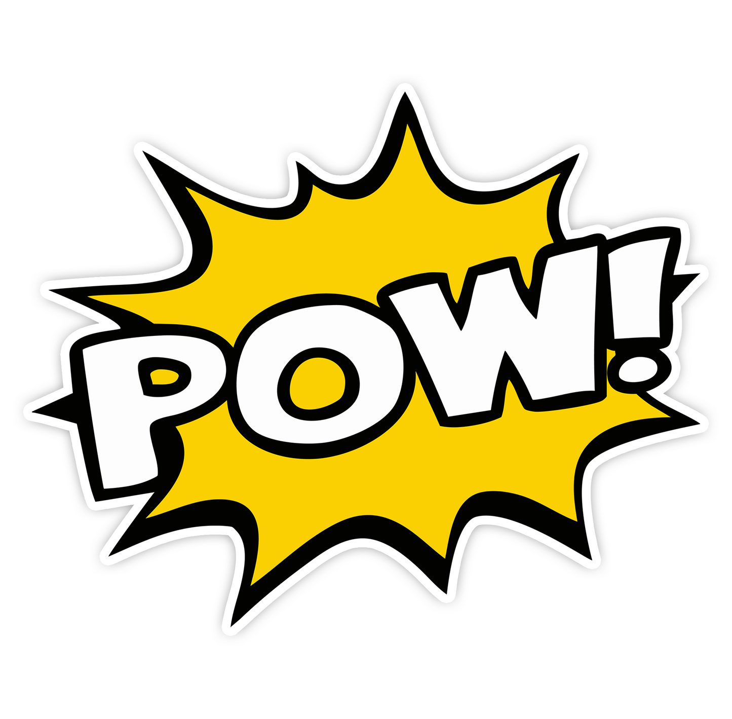 3" Pow! Comic Book Super Hero Sticker - Waterproof, Fade-Resistant Decal Stickers