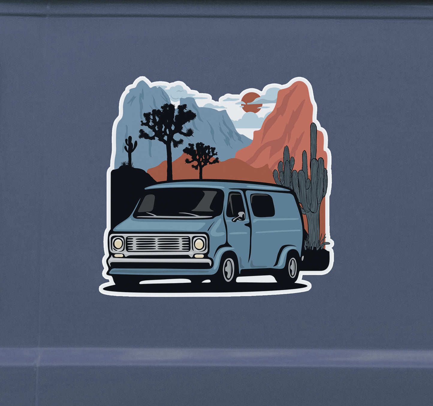 Vanlife Nomad Sticker 4 Pack - 3.5" Camper Van Vinyl Decal Stickers Retro RV Caravan Camping Roadtrip Travel Waterproof Decals Bundle