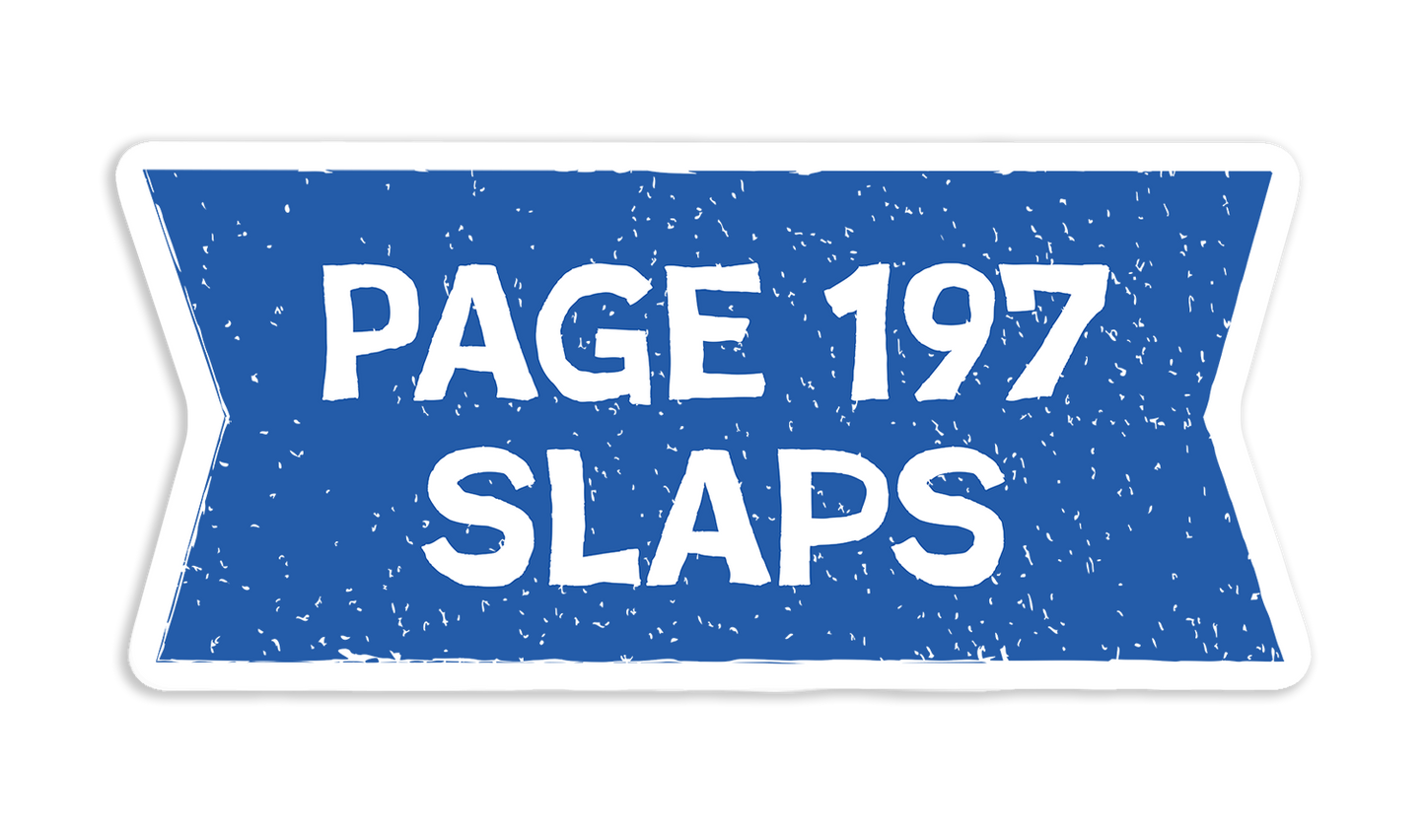 Page 197 Slaps - Funny Waterproof, Fade-Resistant Vinyl Decal Stickers for Severance Fans
