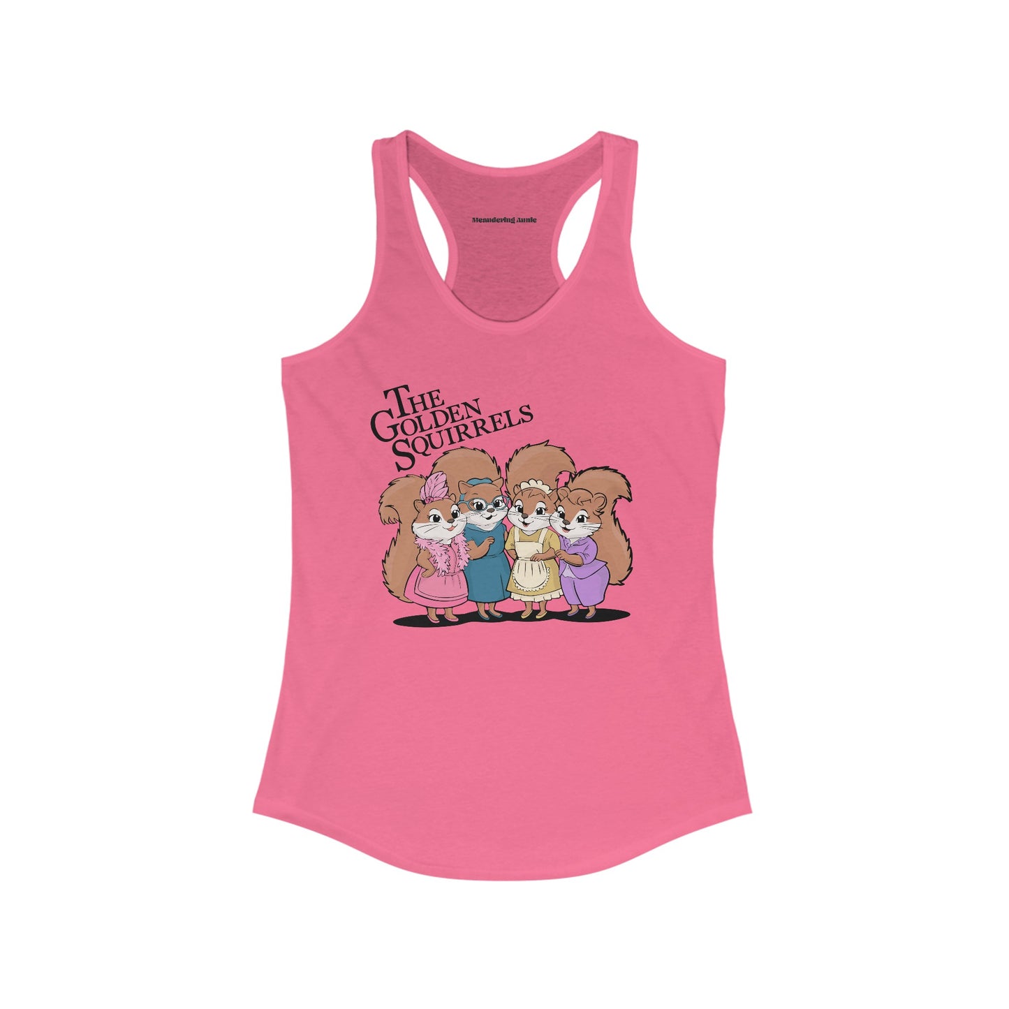 The Golden Squirrels Women's Racerback Tank Top - Golden Girls Squirrel Ladies Top