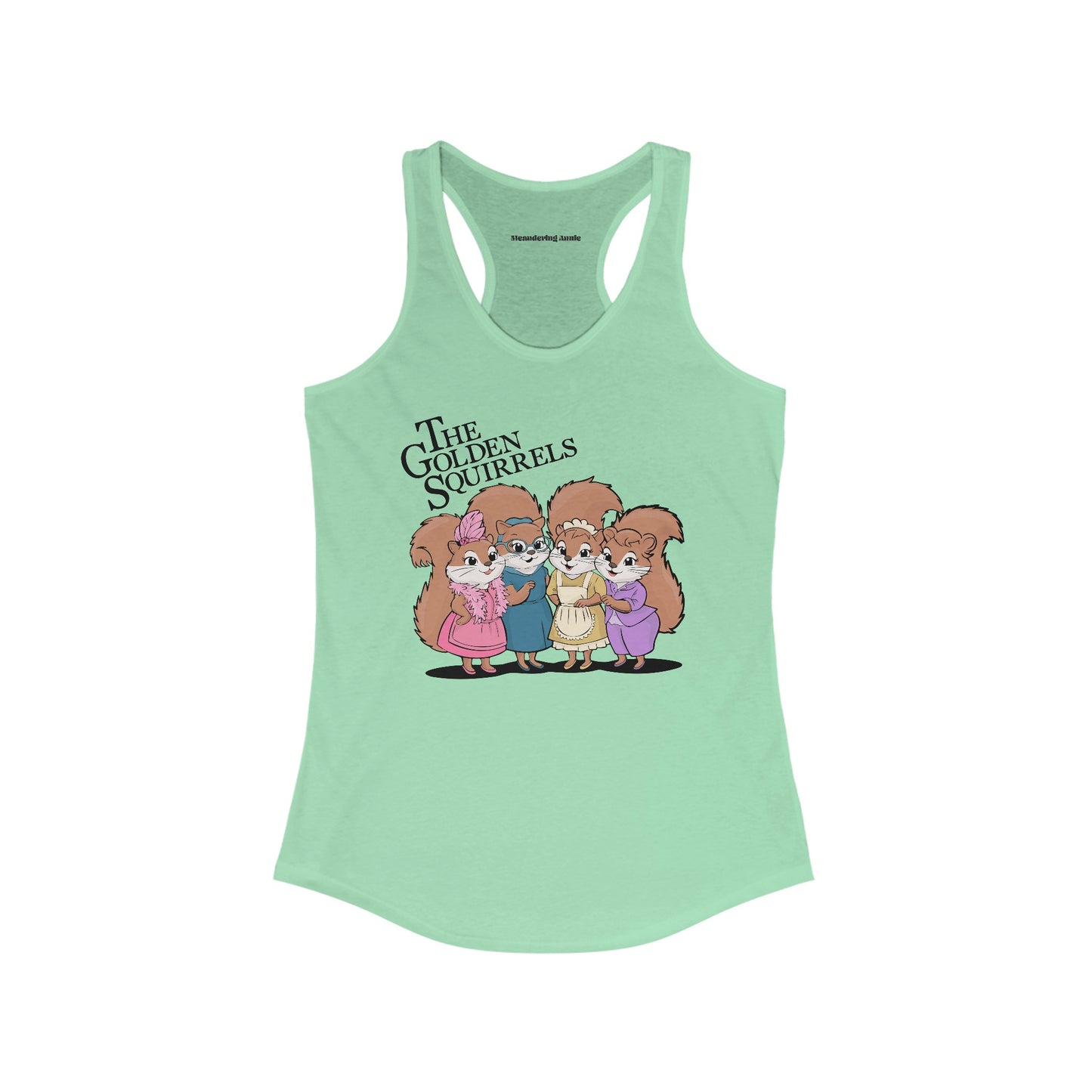 The Golden Squirrels Women's Racerback Tank Top - Golden Girls Squirrel Ladies Top