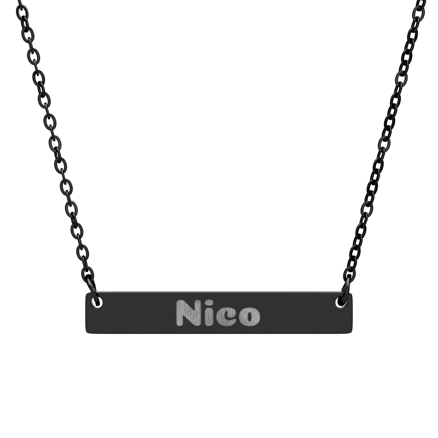 Personalized Necklace with Engraving, Custom Engraved Name Phrase Jewelry, Meaningful Gift, Personal Necklaces, Unique Keepsake