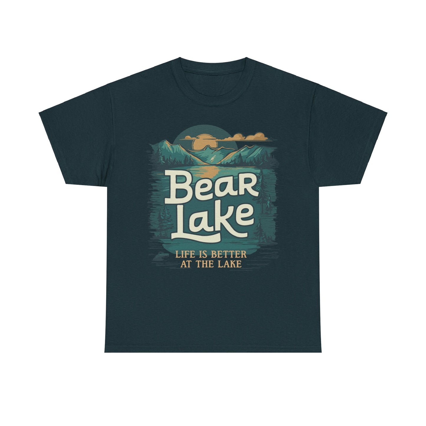 Bear Lake Travel Vacation T-shirt Unisex Mens Womens Heavy Cotton Tee - Utah Idaho Travel Graphic Tees