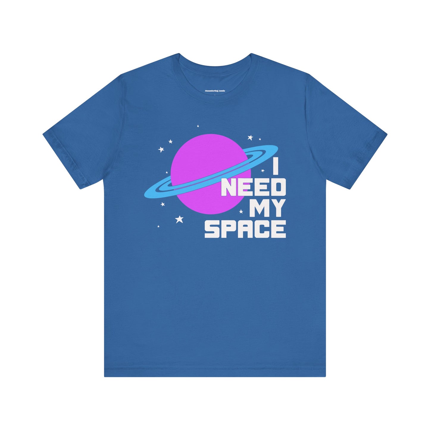 I Need My Space T-Shirt | Planet Graphic, Retro Space Typography, Funny Introvert Outerspace Tee