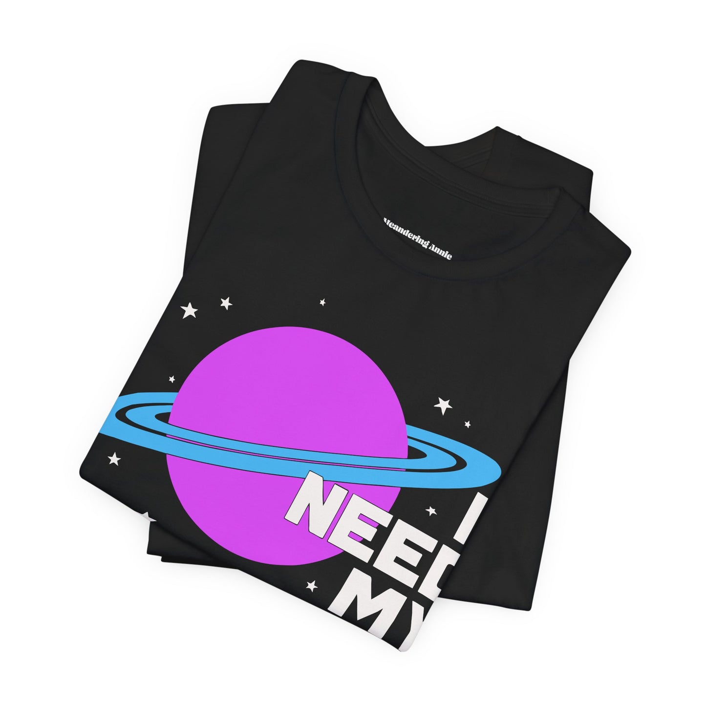 I Need My Space T-Shirt | Planet Graphic, Retro Space Typography, Funny Introvert Outerspace Tee