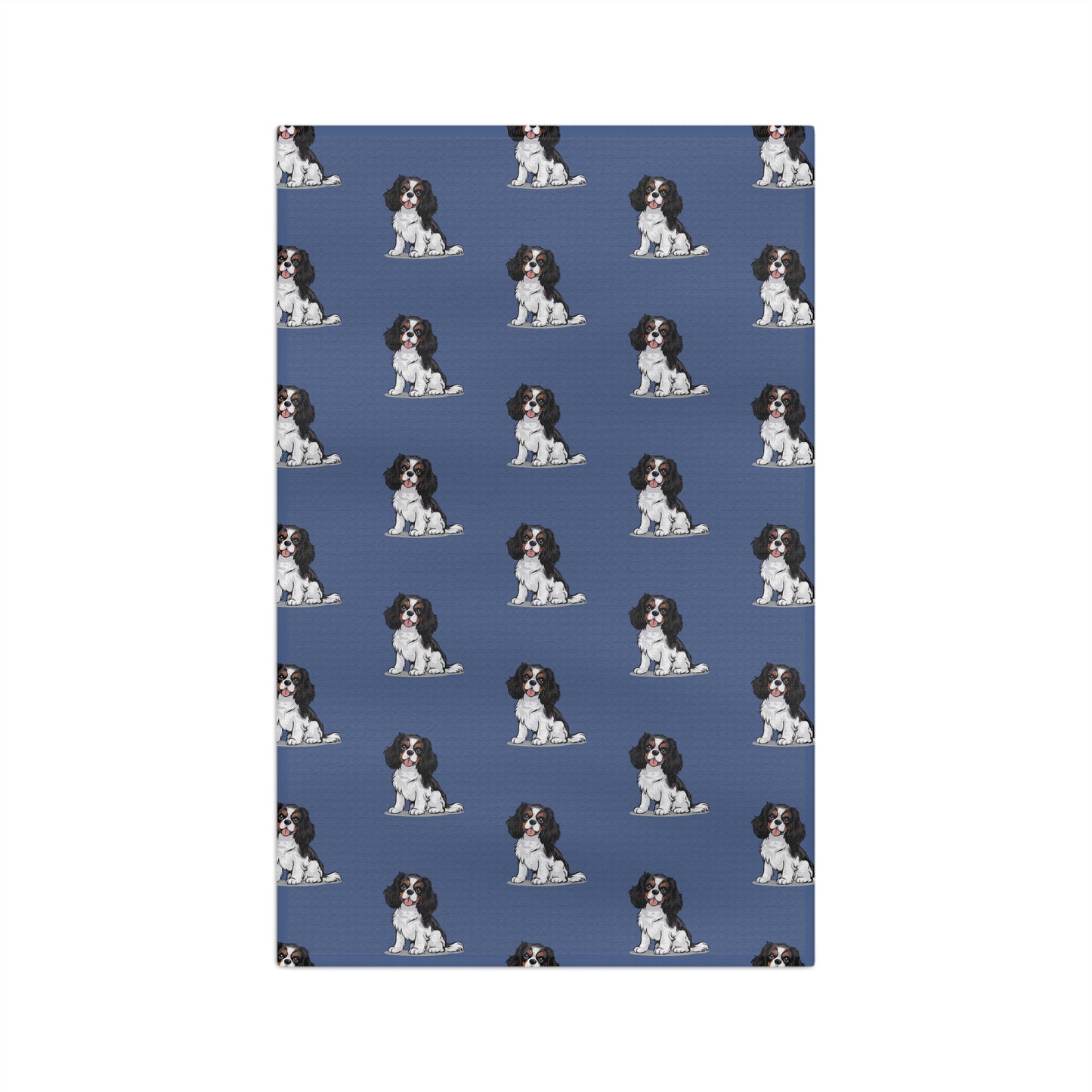 Cavalier King Charles Spaniel Dog Microfiber Tea Towel Kitchen Hand Towel with Pet Dog Cavalier Puppy Print