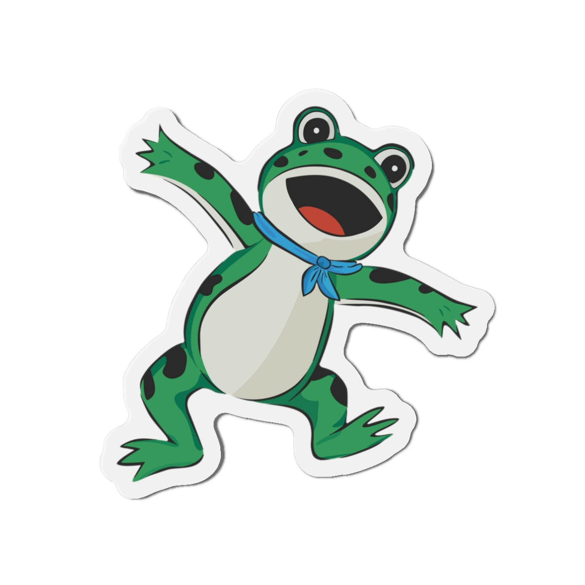 Activist Frogs Magnet, Inflatable Frog Blow-Up Costume Magnets, Political Humor, Funny Leftist Liberal Anti-Fascist Fridge Car