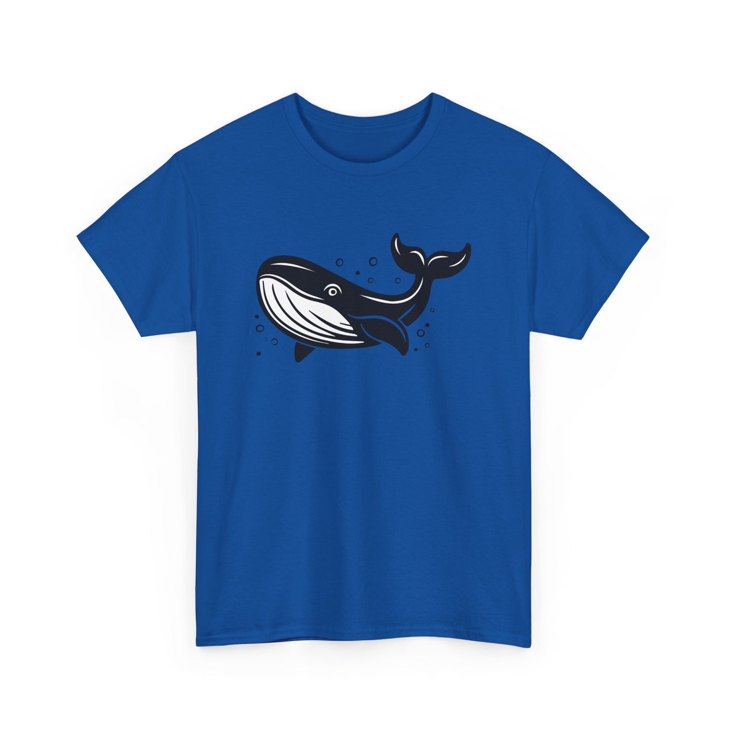 Whale Sea Animal Marine Life Print T-shirt Unisex Heavy Cotton Tee Mens Womens Shirts