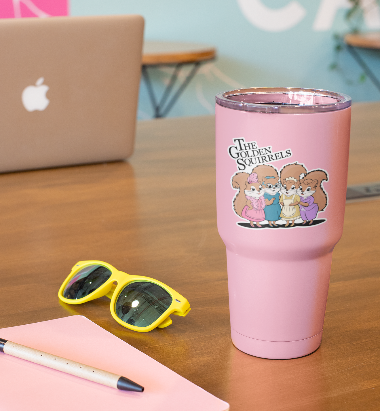 The Golden Squirrels Sticker - 4" Waterproof, Fade-Resistant Decal Stickers Golden Girls Parody Funny Squirrel Stickers