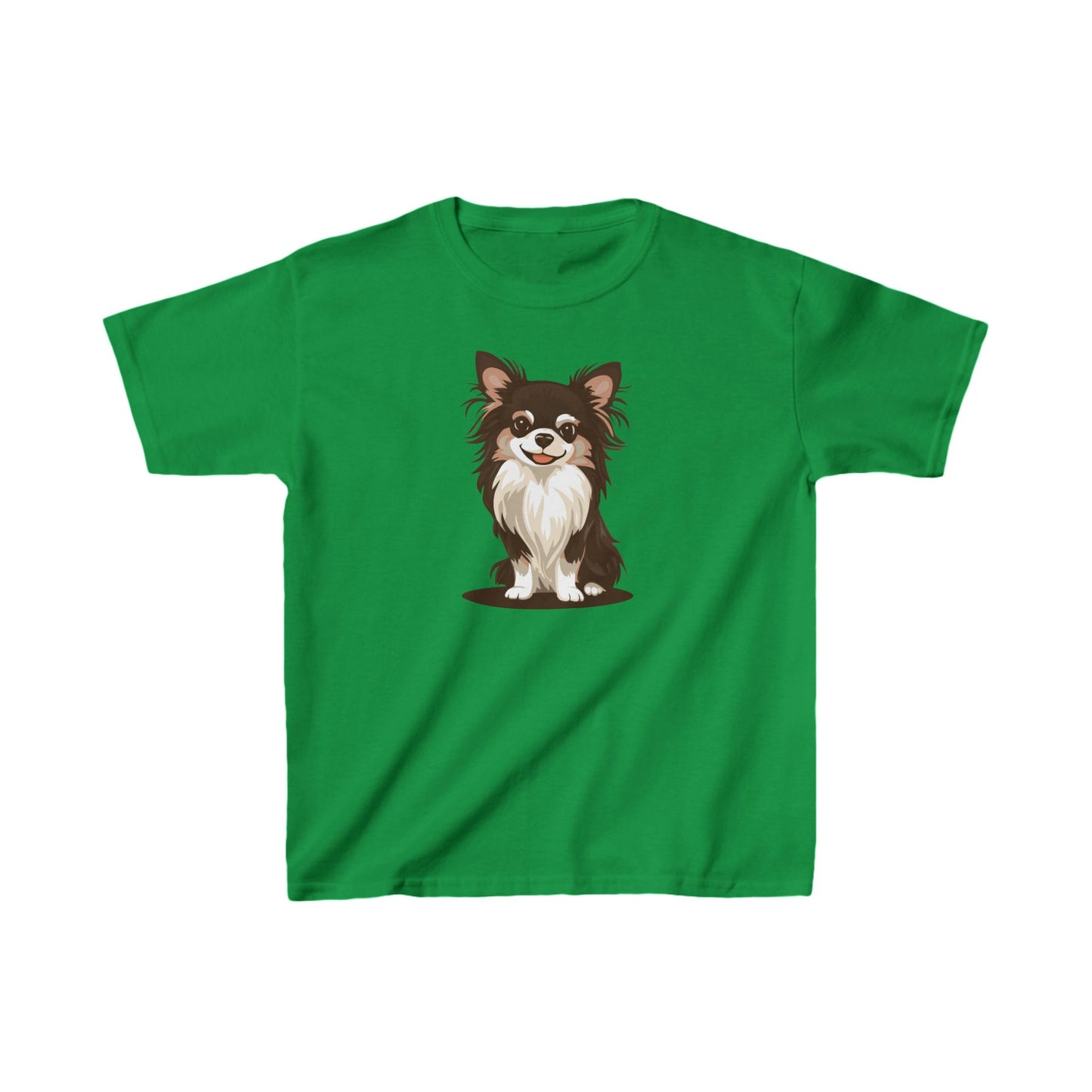 Long Haired Chihuahua Dog Pet Kids T-shirt Kids Heavy Cotton Youth Tee Boys Girls Unisex